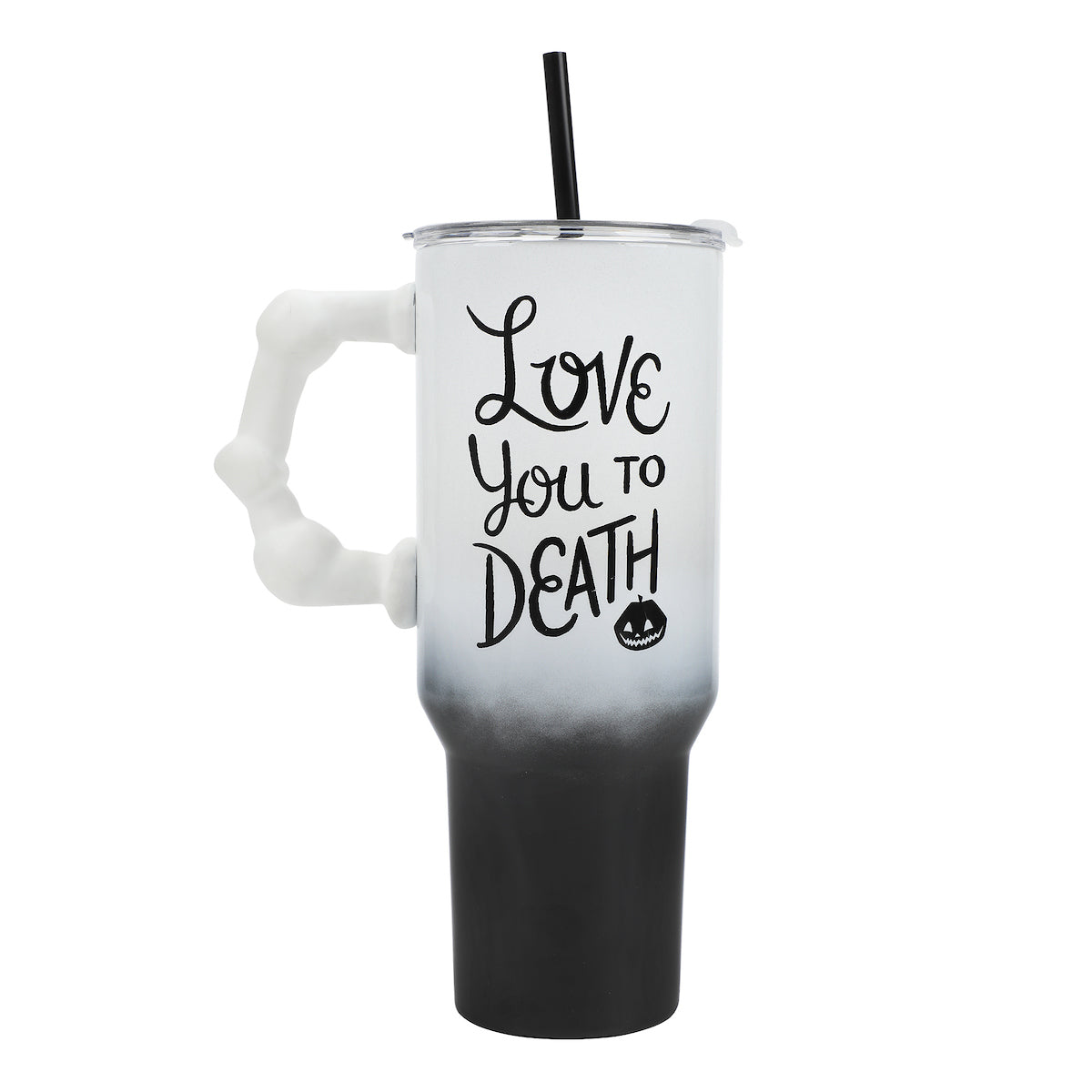 Nightmare Before Christmas Love You To Death 40 Oz Ombre Stainless Steel Tumbler With Handle