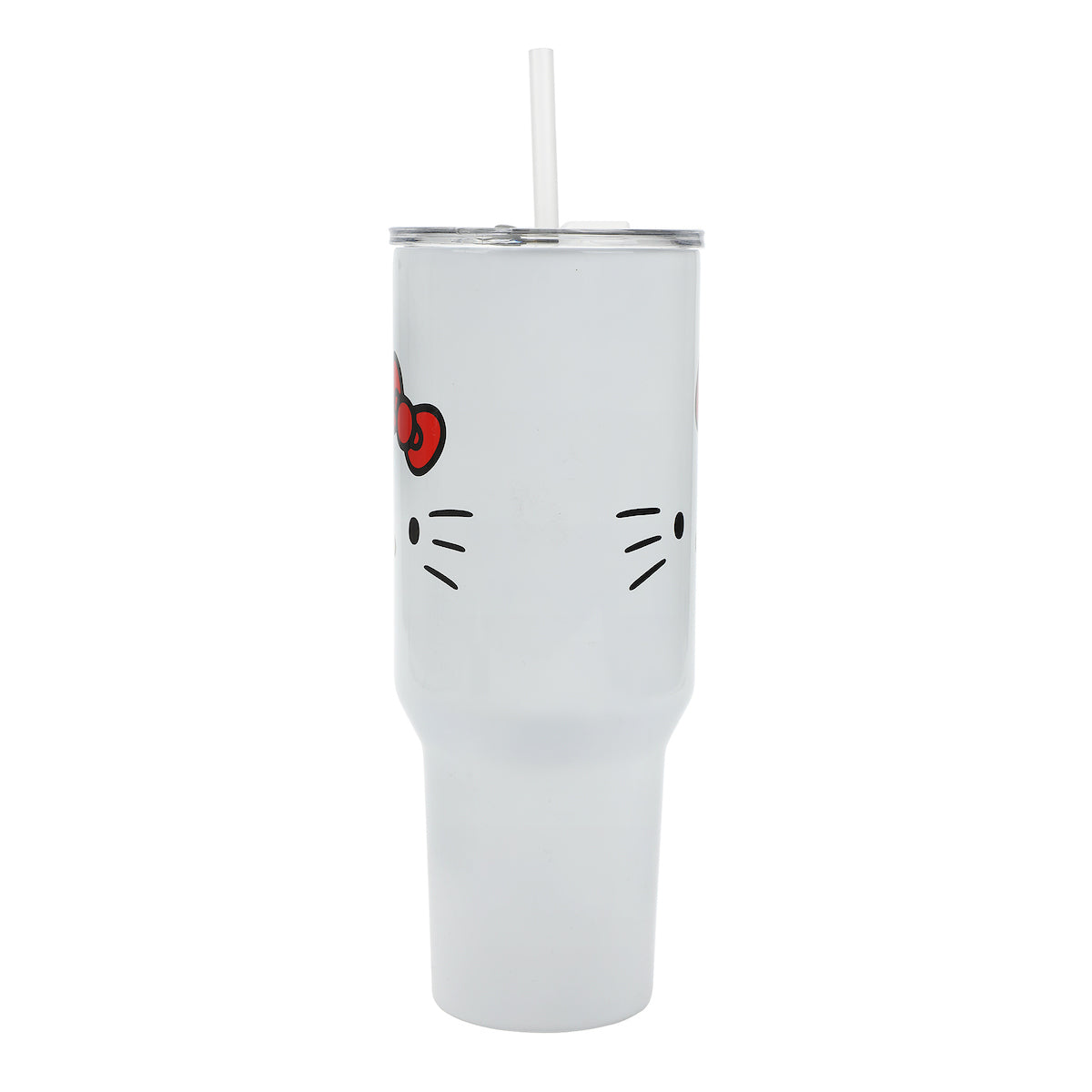 Hello Kitty Vacuum Insulated 40 Oz. Stainless Steel Tumbler with Sculpted Bow Handle & Leak-Proof Lid for Travel or Home
