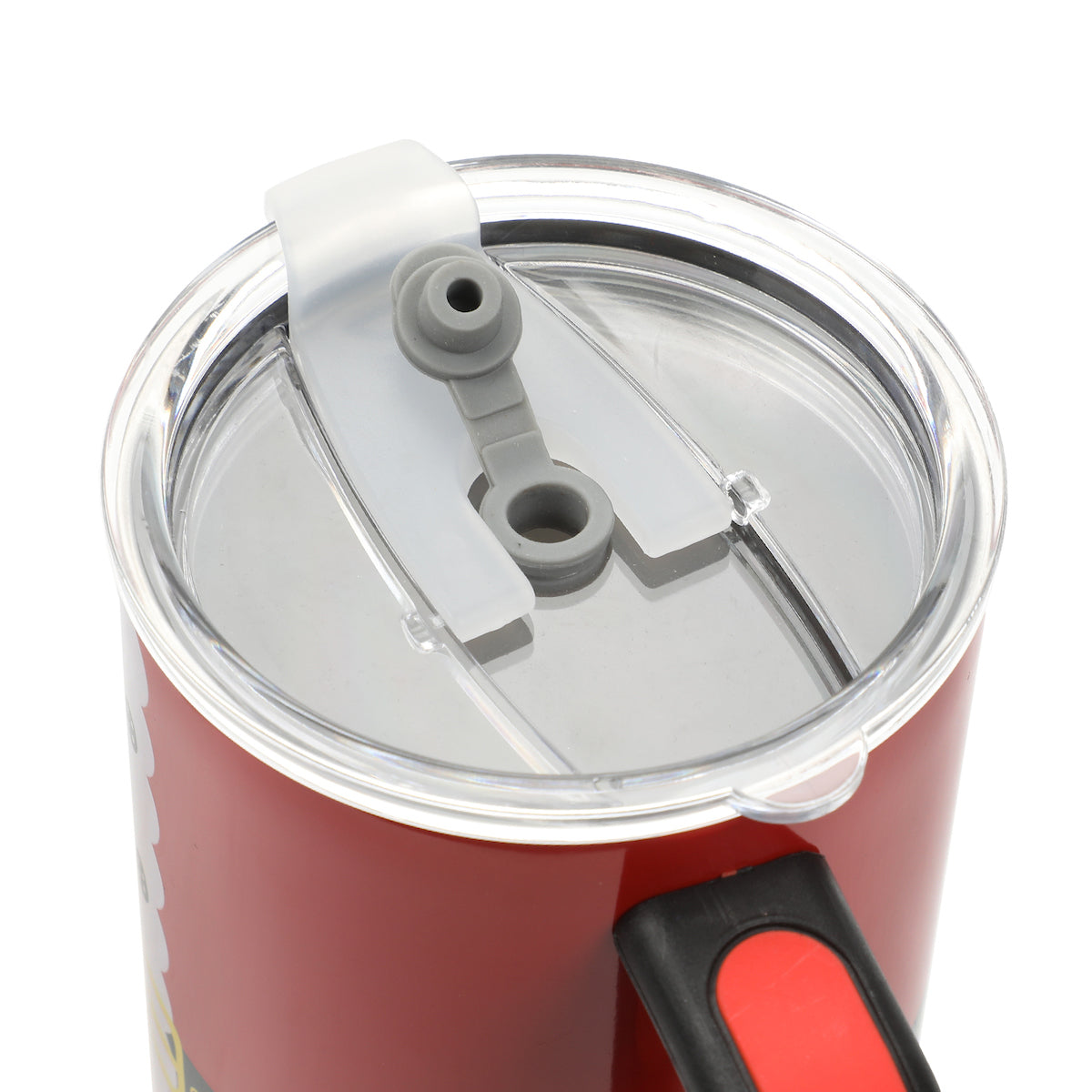 Bioworld Santa Suit Red 40 Oz Stainless Steel Tumbler WIth Handle & Reusable Straw