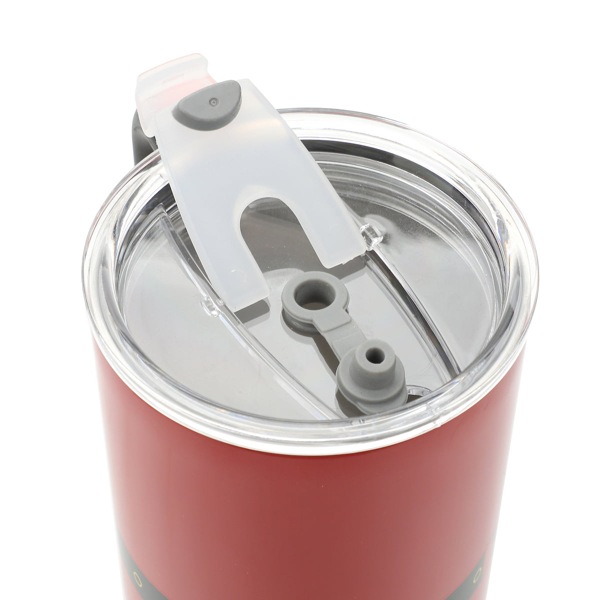 Bioworld Santa Suit Red 40 Oz Stainless Steel Tumbler WIth Handle & Reusable Straw
