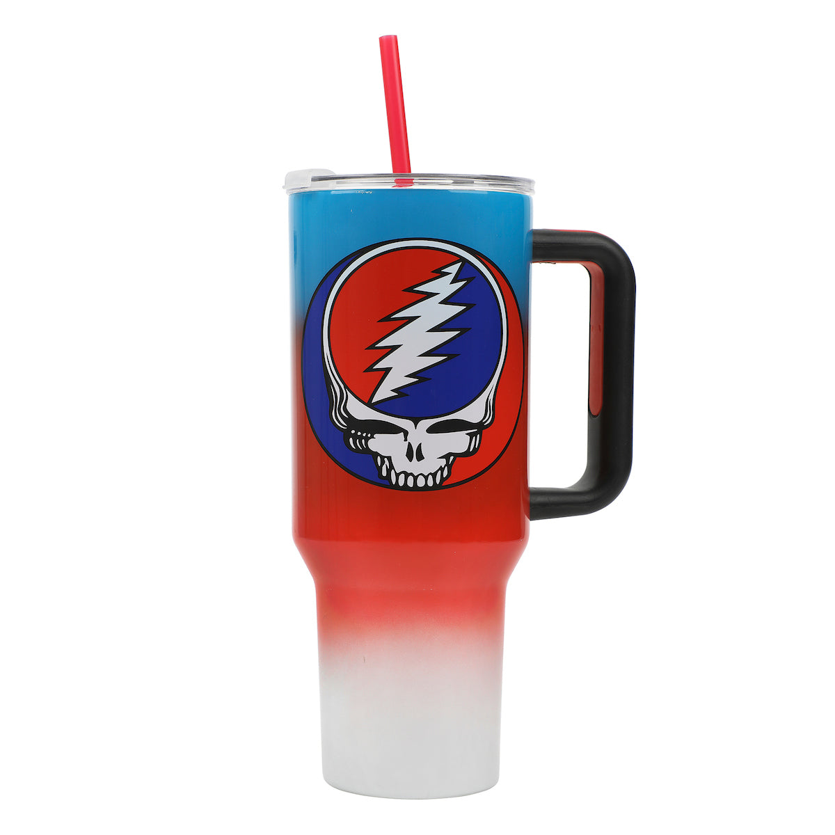 Grateful Dead Logo 40 Oz Ombre Stainless Steel Tumbler With Handle