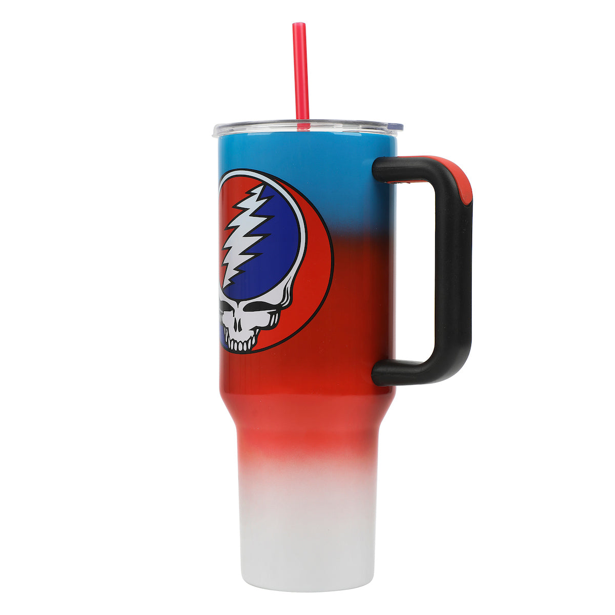 Grateful Dead Logo 40 Oz Ombre Stainless Steel Tumbler With Handle