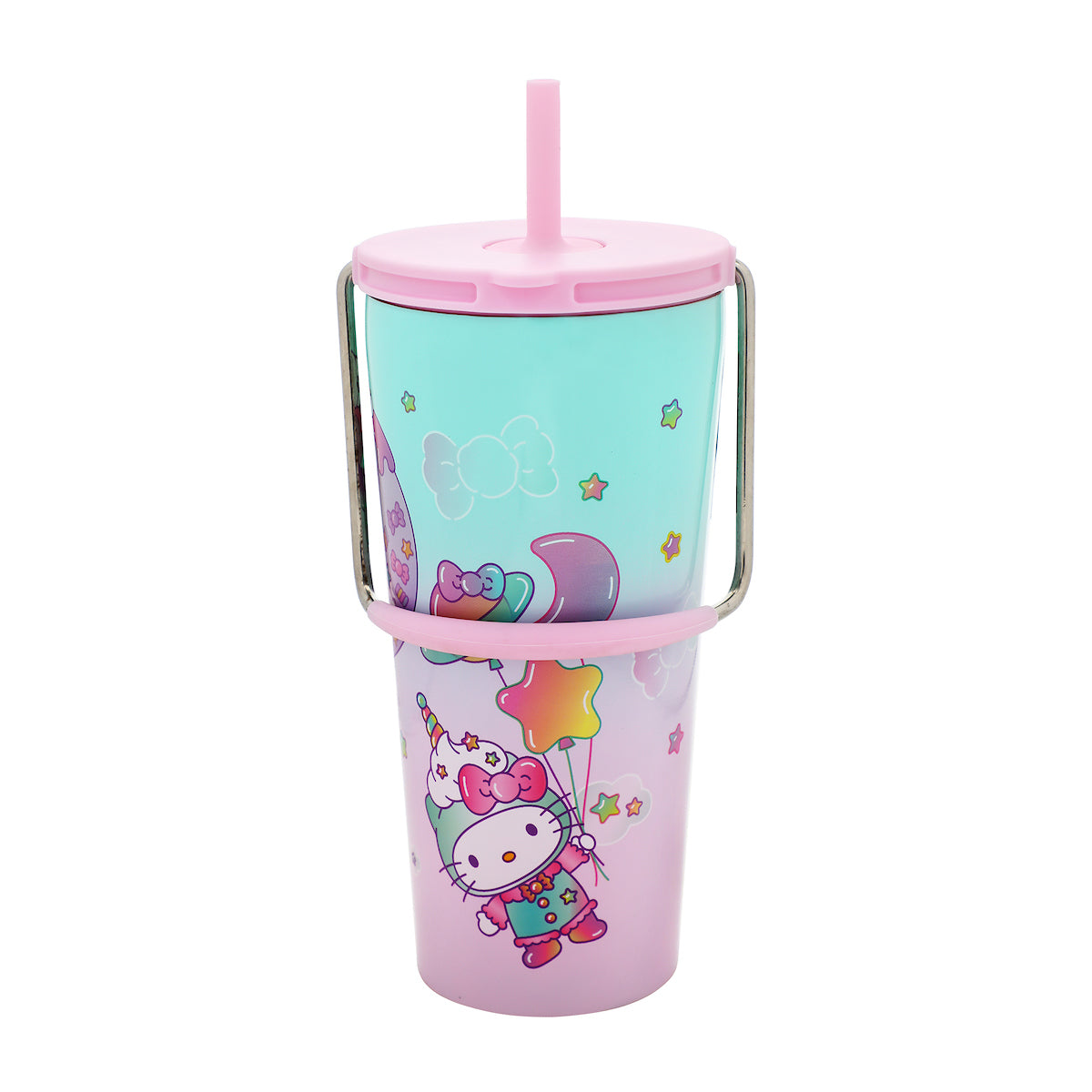Hello Kitty & Friends Sweets Outfits 20 Oz Blue & Purple Stainless Steel Tumbler
