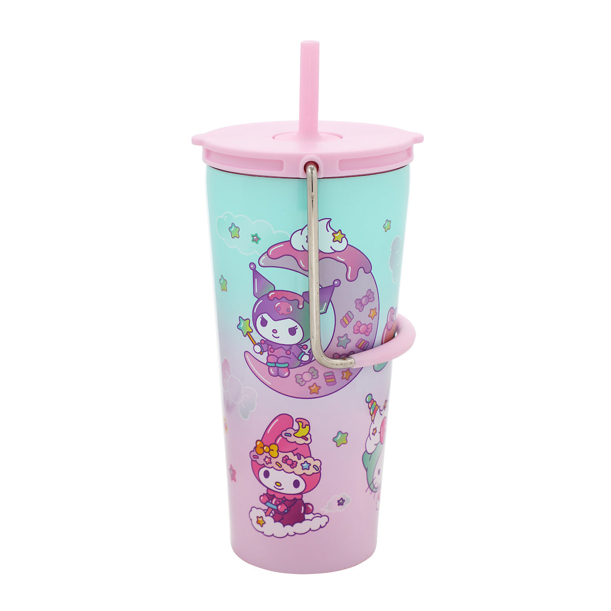 Hello Kitty & Friends Sweets Outfits 20 Oz Blue & Purple Stainless Steel Tumbler