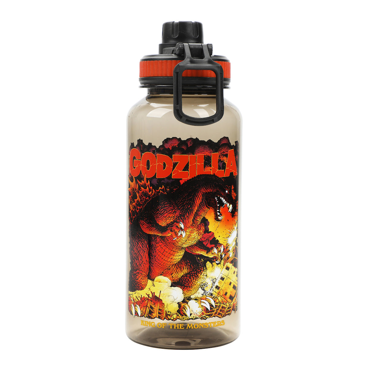 Godzilla King Of The Monsters 32 Oz Black Plastic Water Bottle