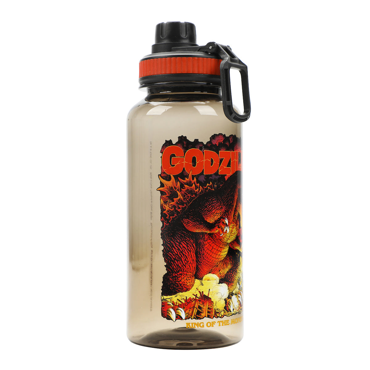 Godzilla King Of The Monsters 32 Oz Black Plastic Water Bottle