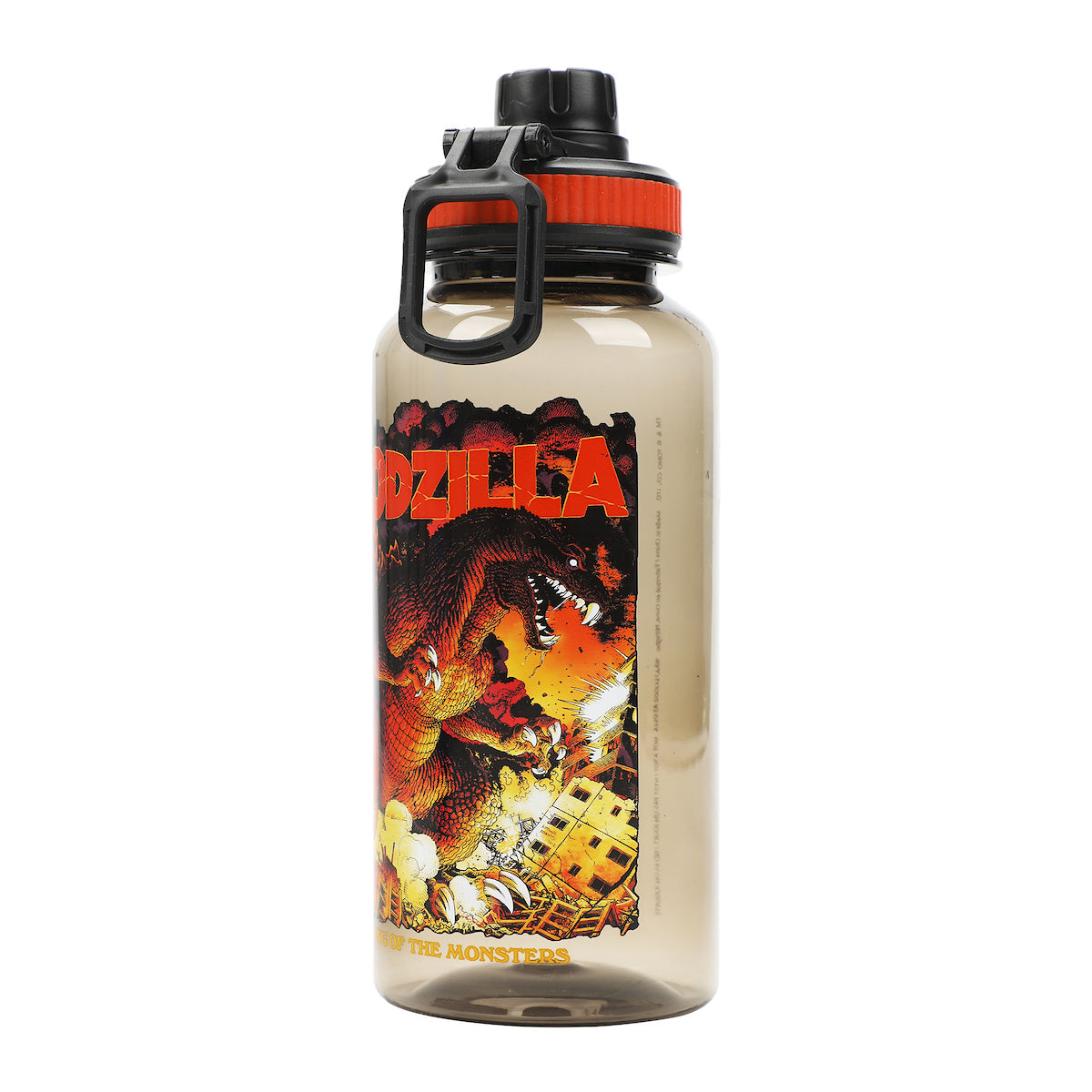 Godzilla King Of The Monsters 32 Oz Black Plastic Water Bottle