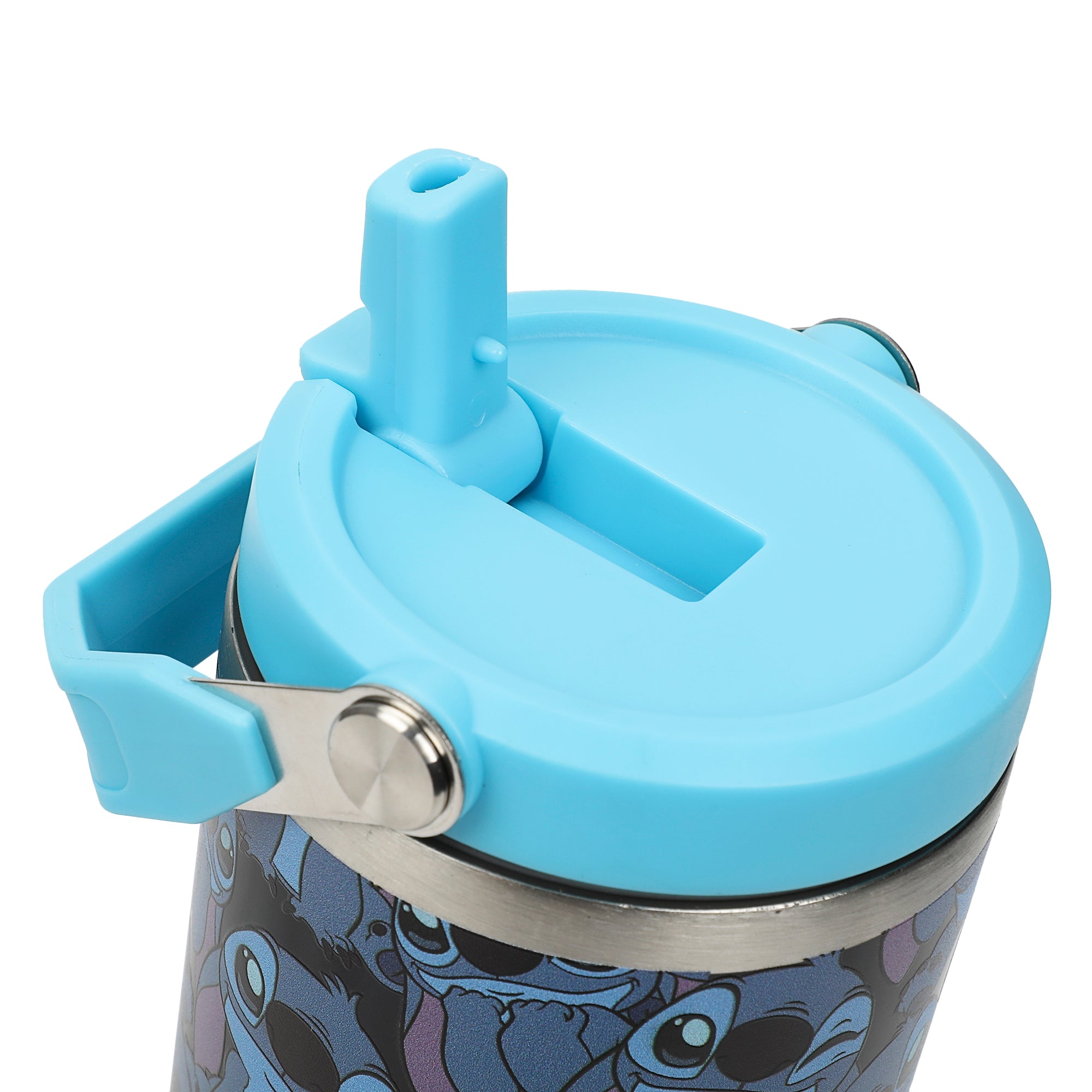 Disney Stitch All-Over Print Blue 40 Oz Stainless Steel Tumbler With Handle