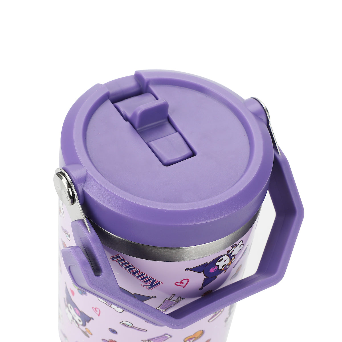 Kuromi Purple All-Over Print 40 Oz Stainless Steel Tumbler With Handle