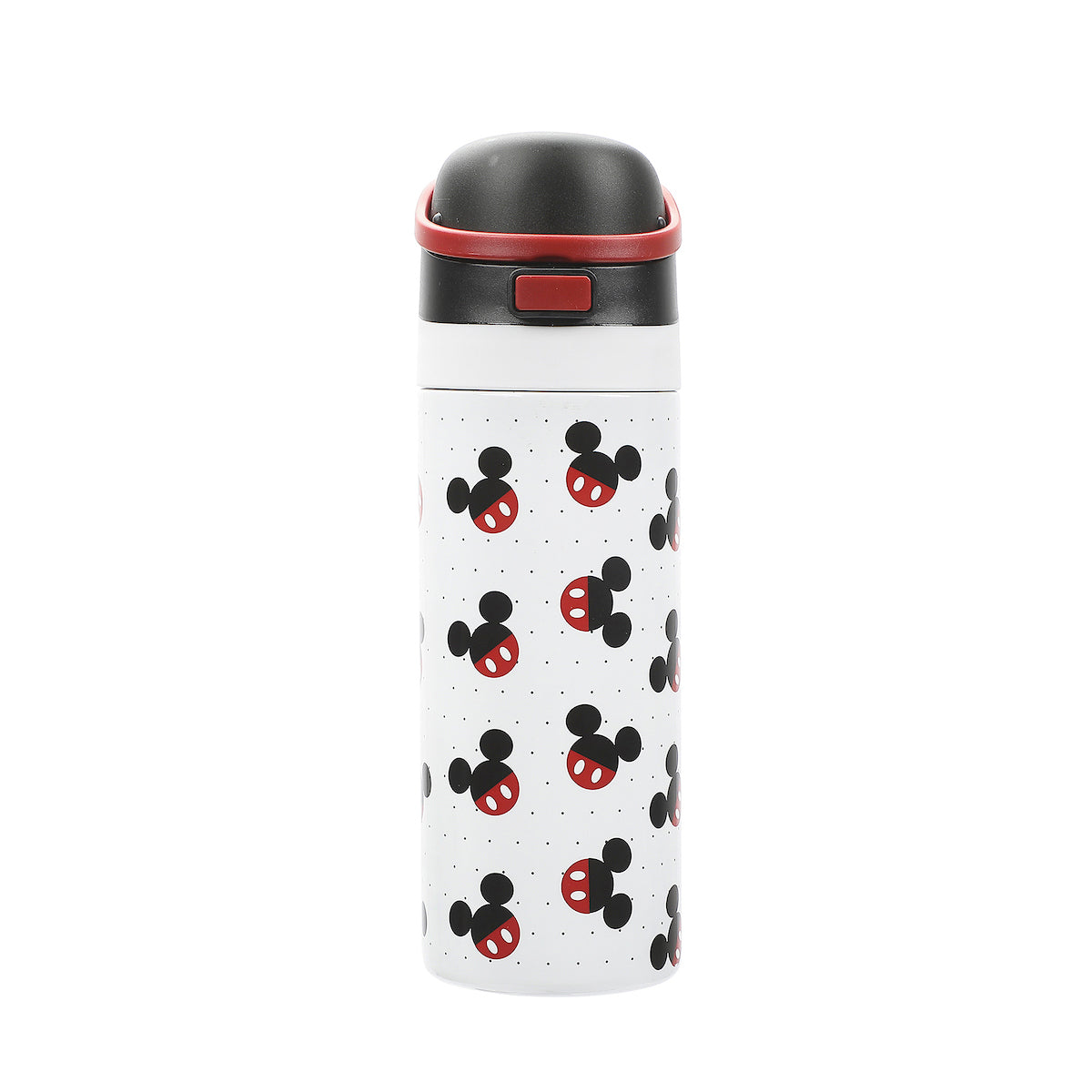 Mickey Mouse Classic Mickey Ears All-Over Print White 24 Oz Stainless Steel Water Bottle