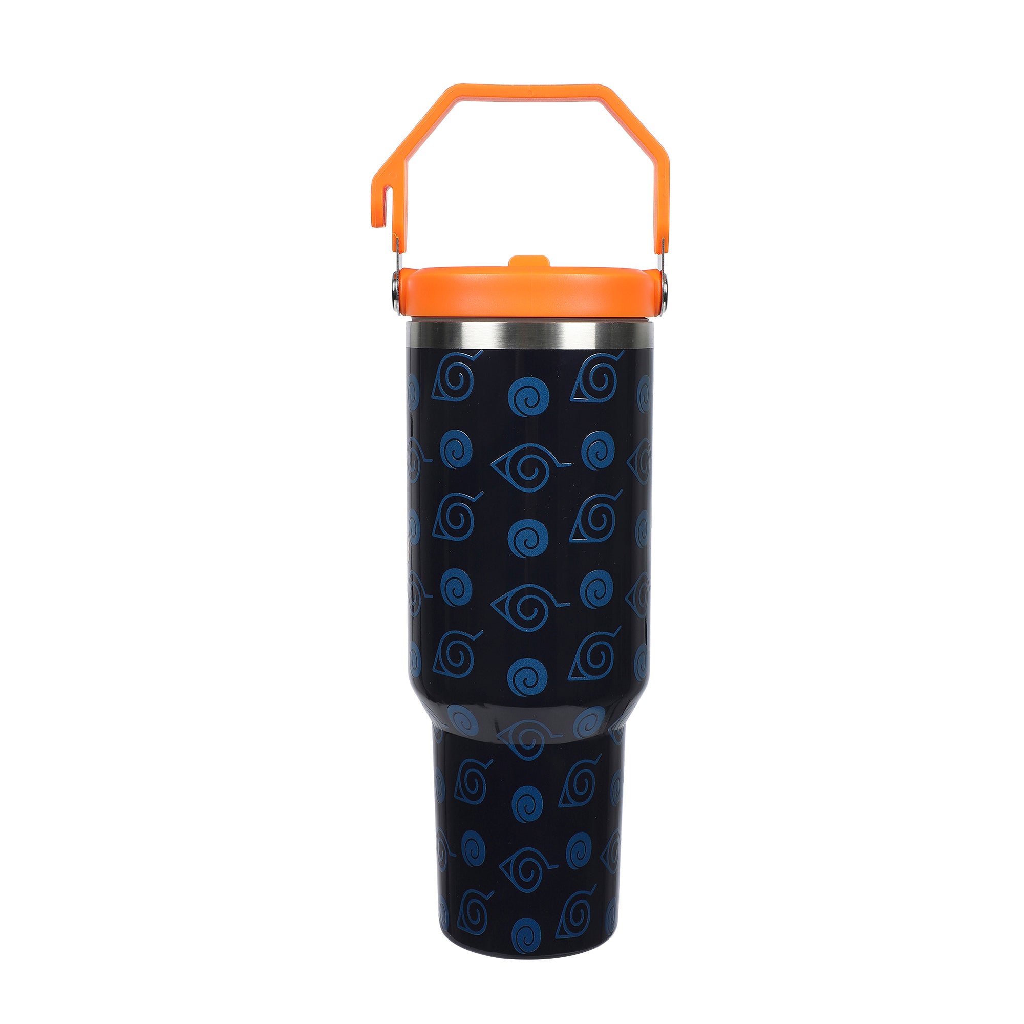 Naruto Character & Icons 40 Oz Black Stainless Steel Water Bottle