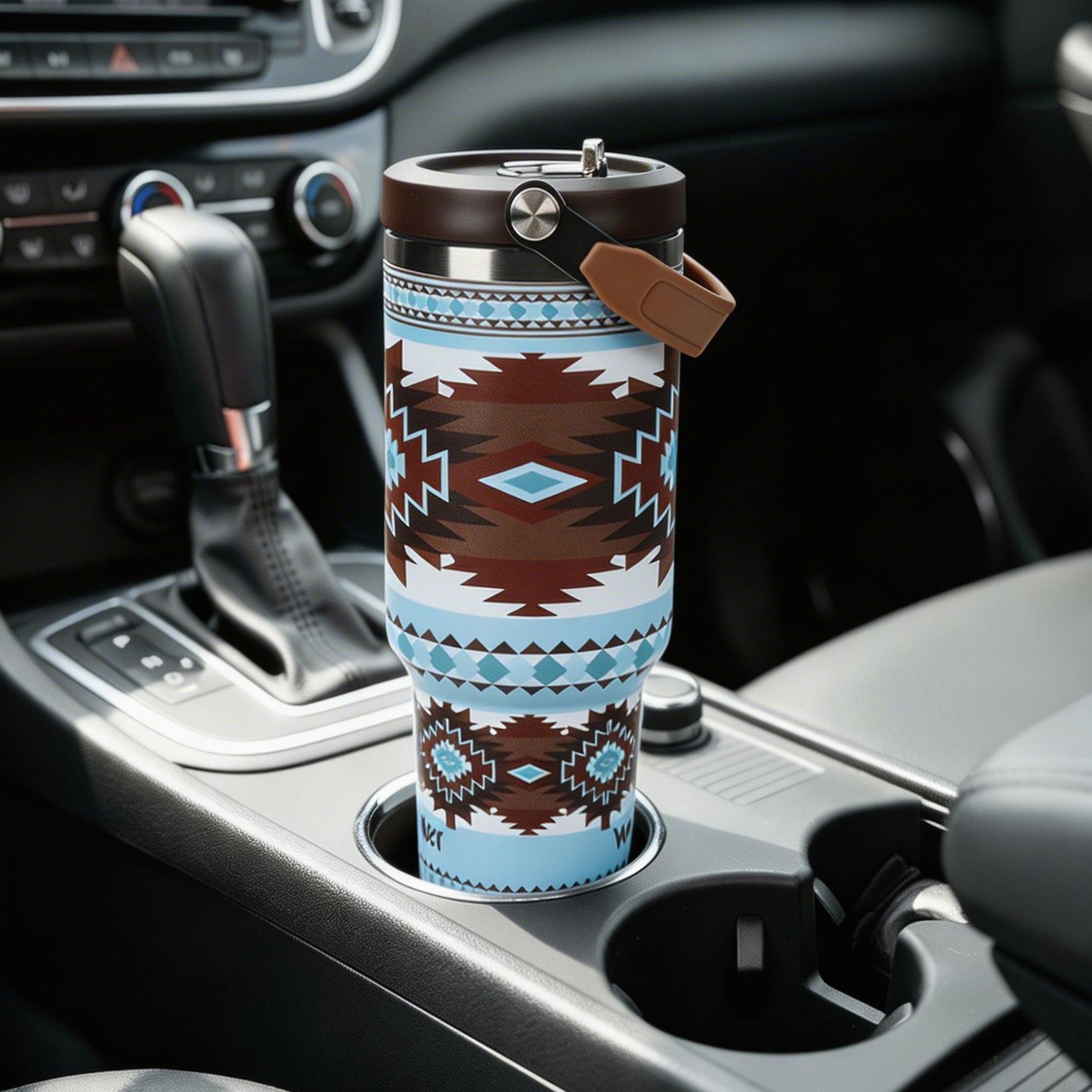 Wrangler Native Pattern 40 Oz Stainless Steel Water Bottle