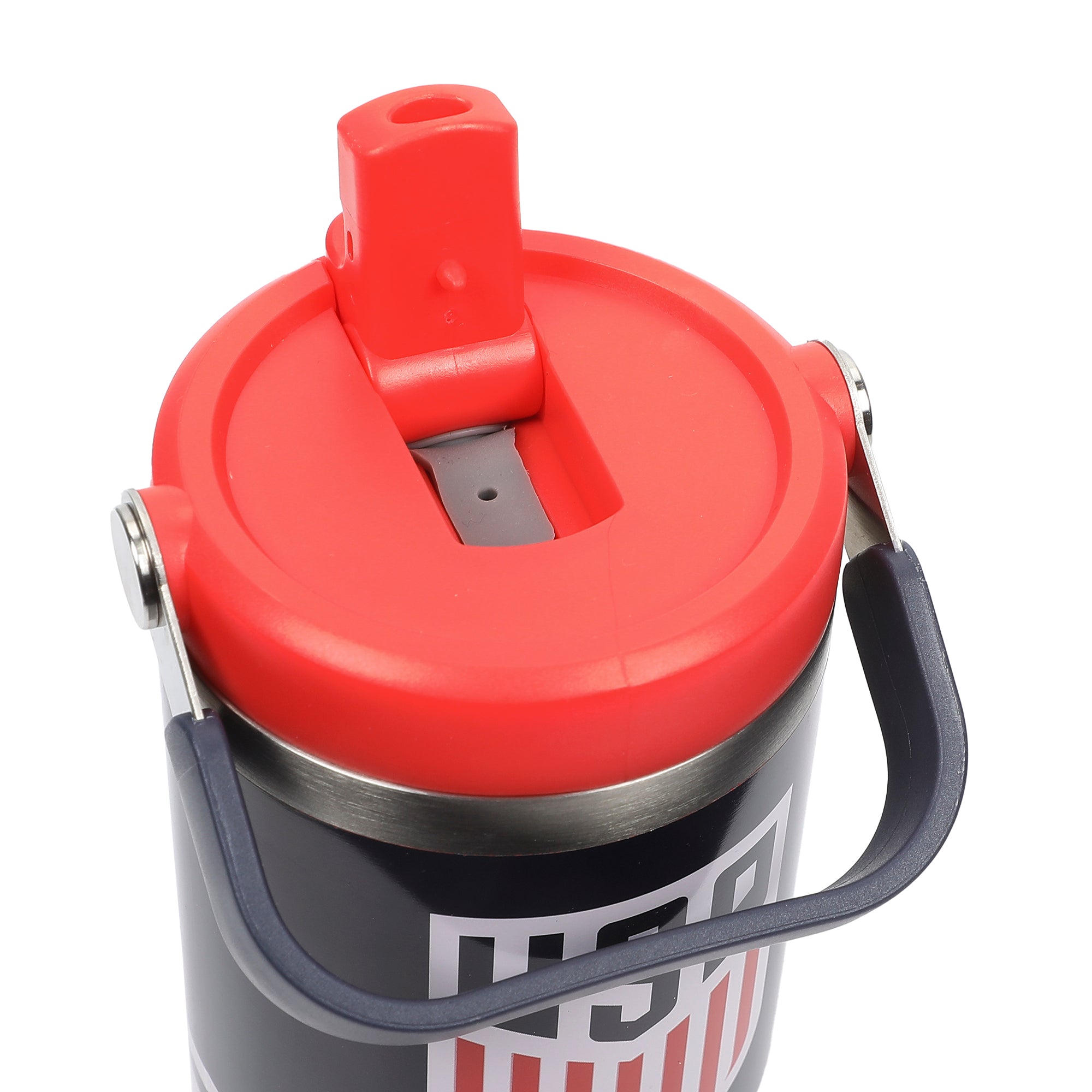 US Soccer Logo Tribal Crest 30 Oz Black Stainless Steel Water Bottle