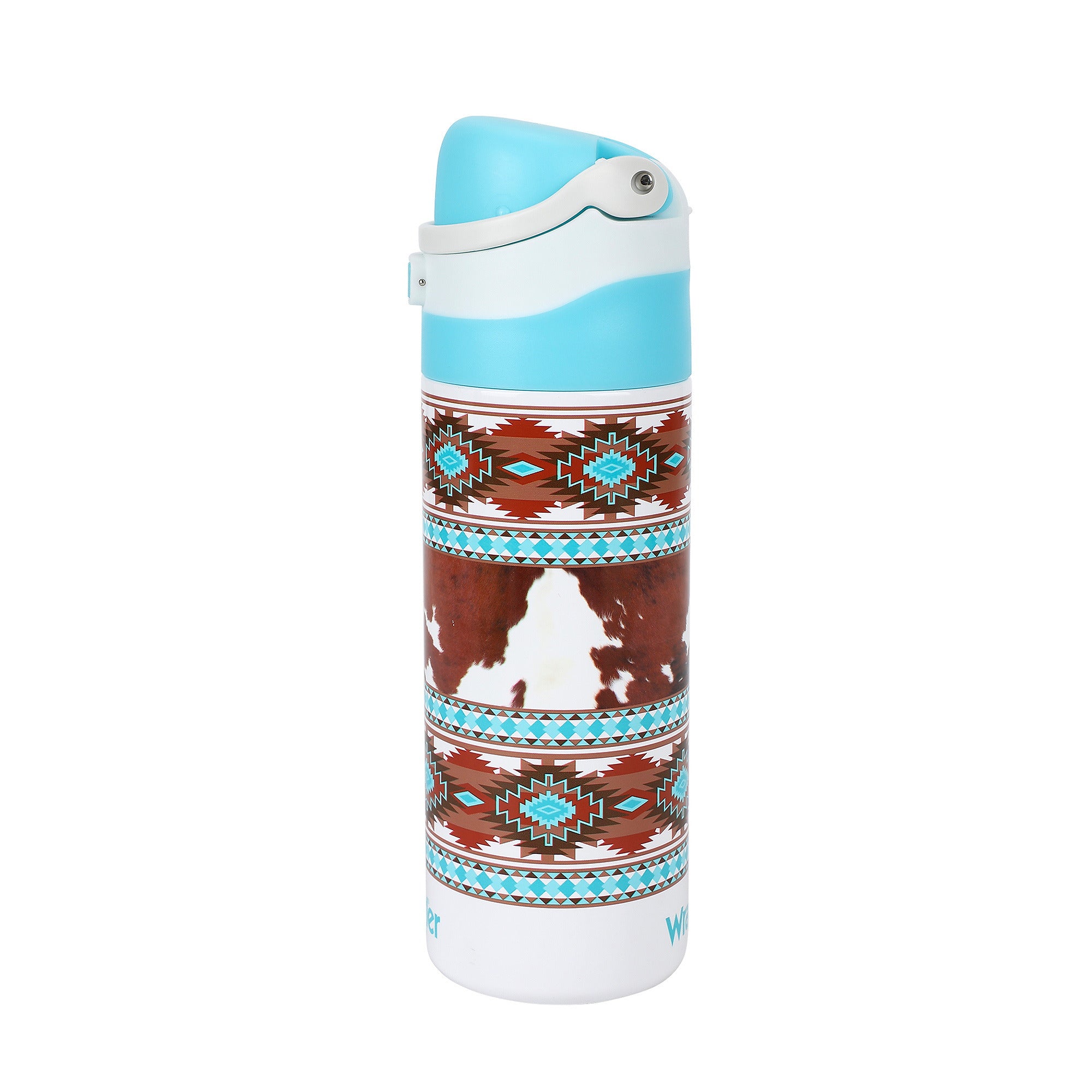 Wrangler Leather Pattern 24 Oz Stainless Steel Water Bottle