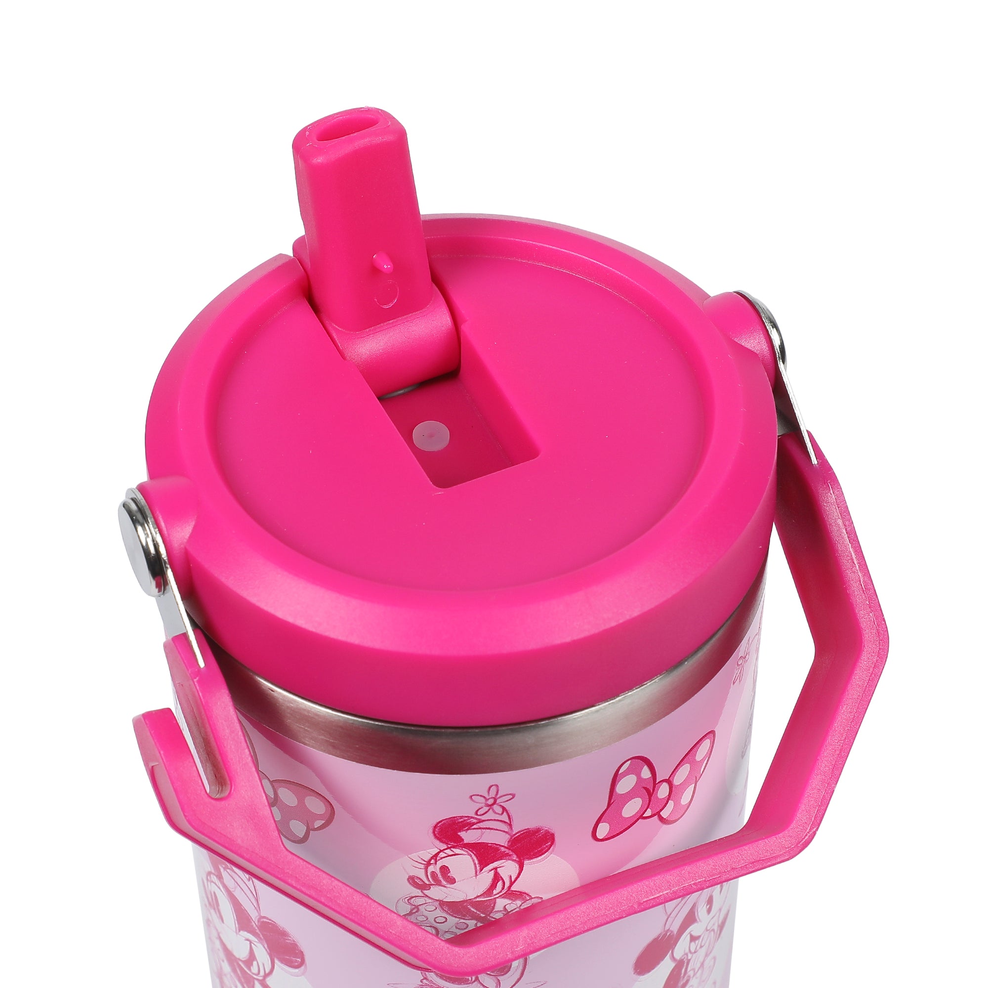 Disney Minnie Mouse & Bows All-Over Print 40 Oz Pink Stainless Steel Water Bottle