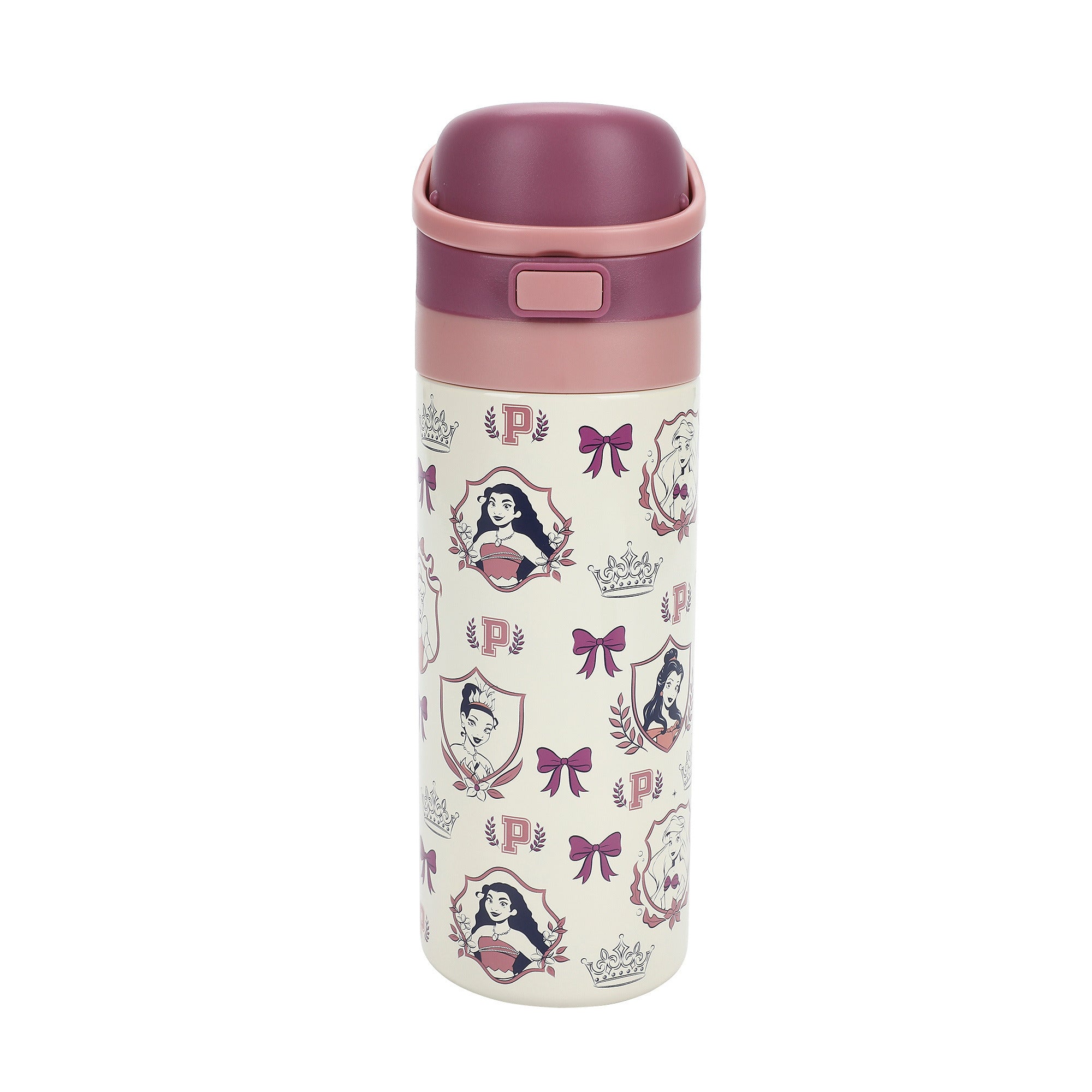 Disney Princess All-Over Character Print 24 Oz Stainless Steel Water Bottle