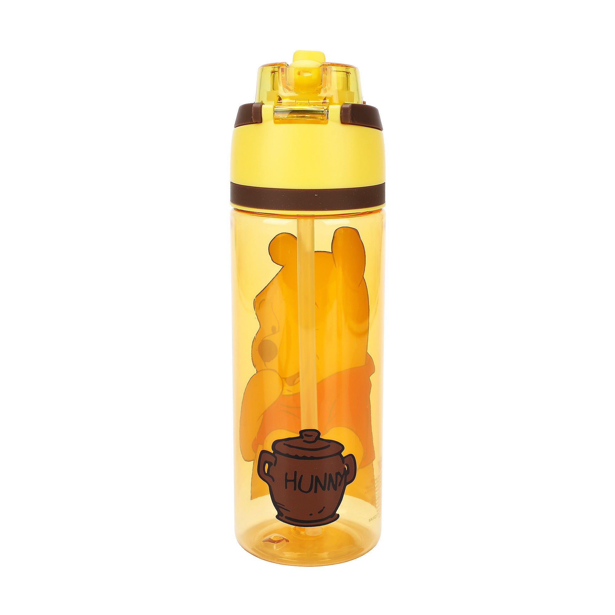 Winnie The Pooh Character Print 24 oz Plastic Water Bottle for School and Everyday Hydration