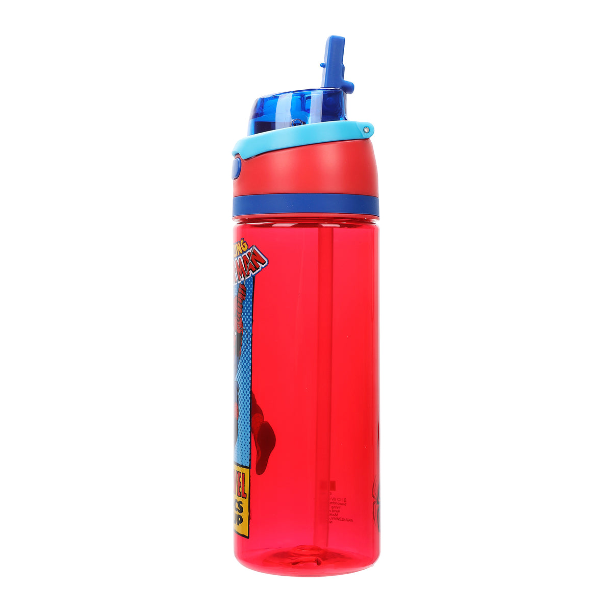 Spider-Man Classic The Amazing Spider-Man Red 24 Oz Plastic Water Bottle With Dual Spout Lid