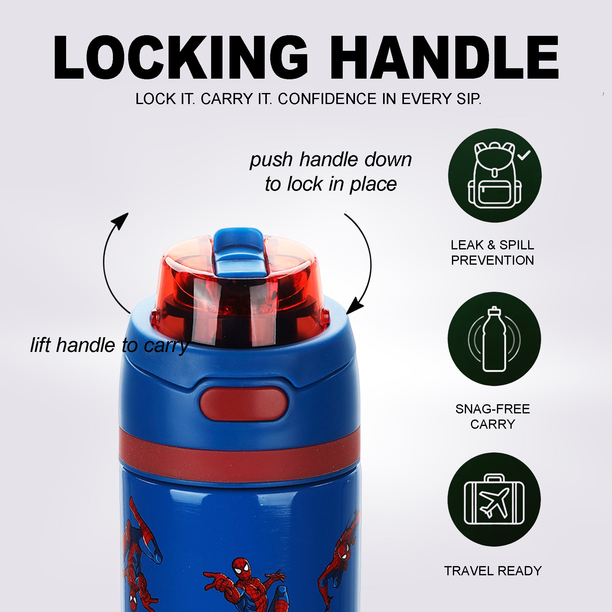 Spider-Man Classic AOP 24 oz Stainless Steel Water Bottle