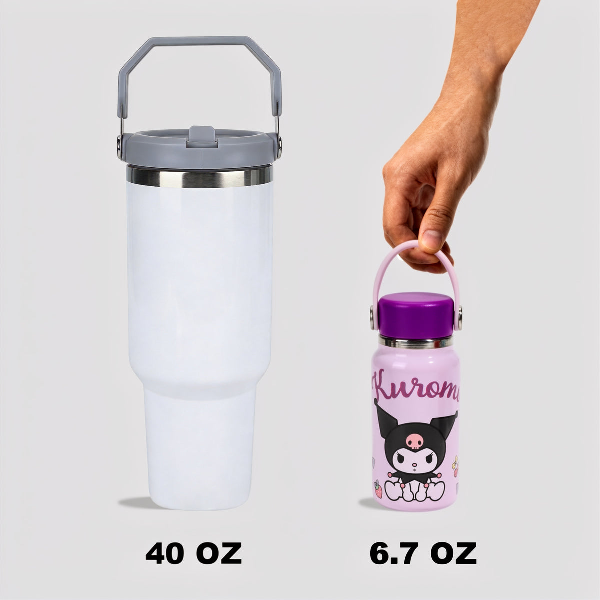 Kuromi Character 7 oz Mini Vacuum Stainless Steel Water Bottle
