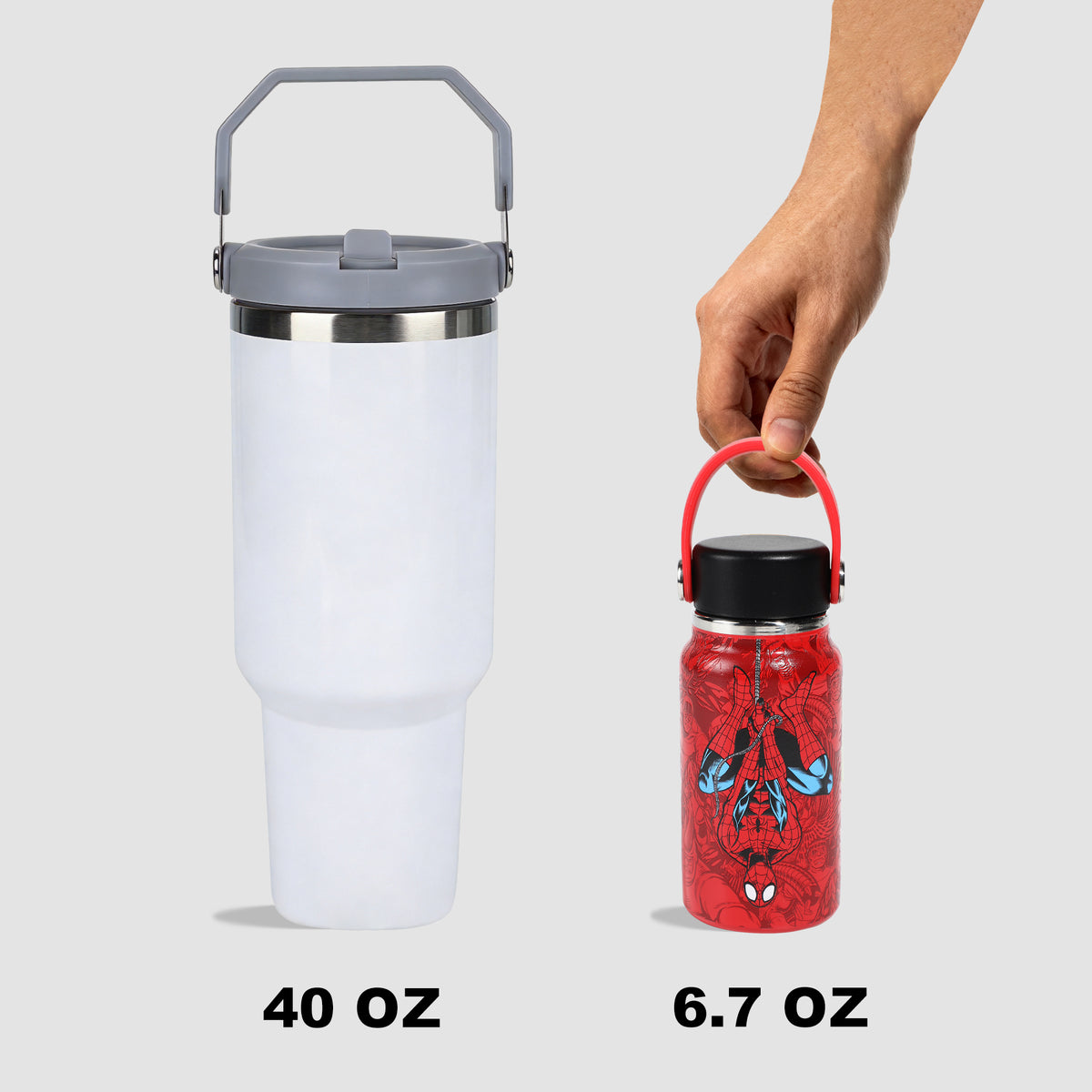 Marvel Comics Presents Red Mini Water Bottle 7 oz Vacuum Sealed