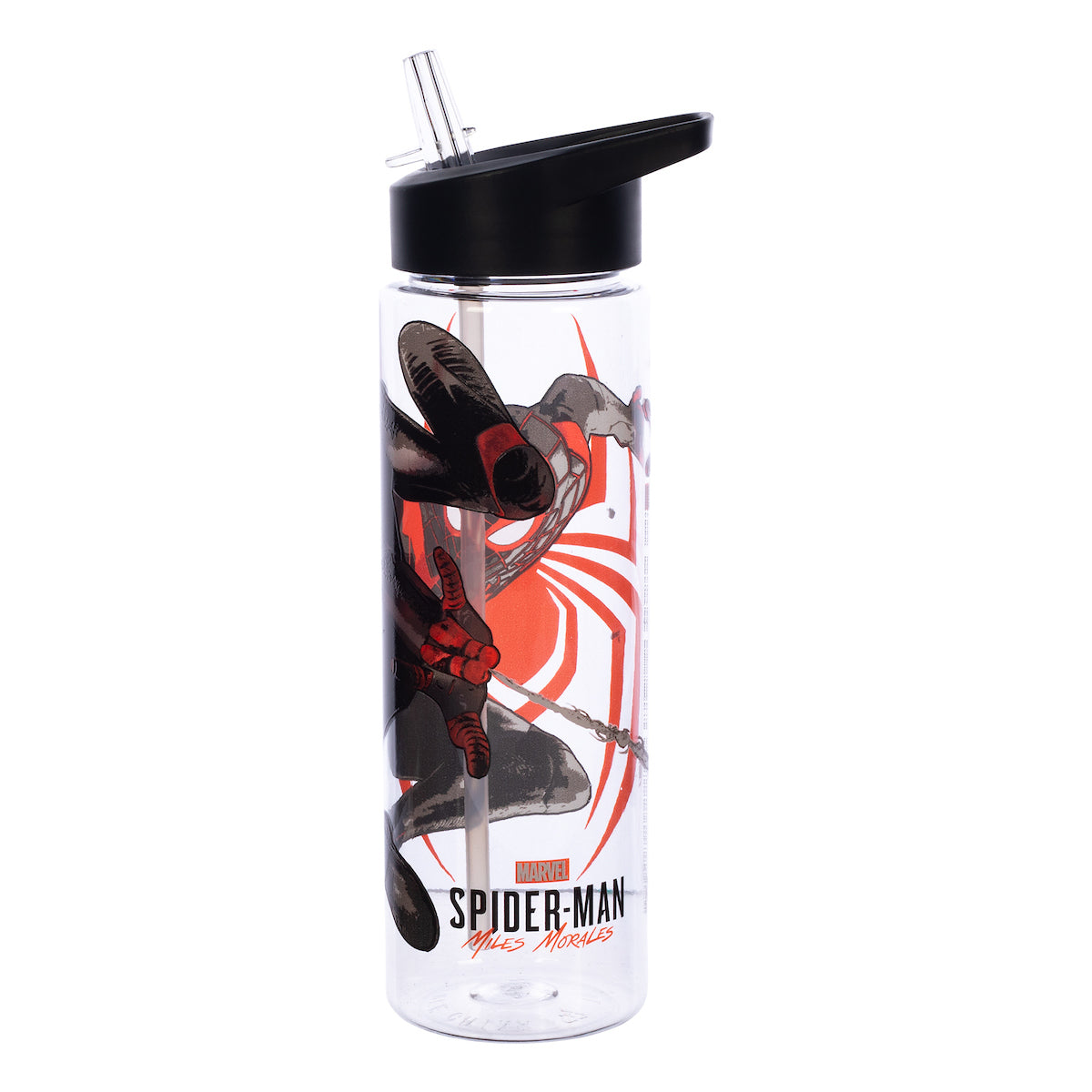 Marvel Miles Morales Game Verse Spiderman 24 Oz. Plastic Water Bottle