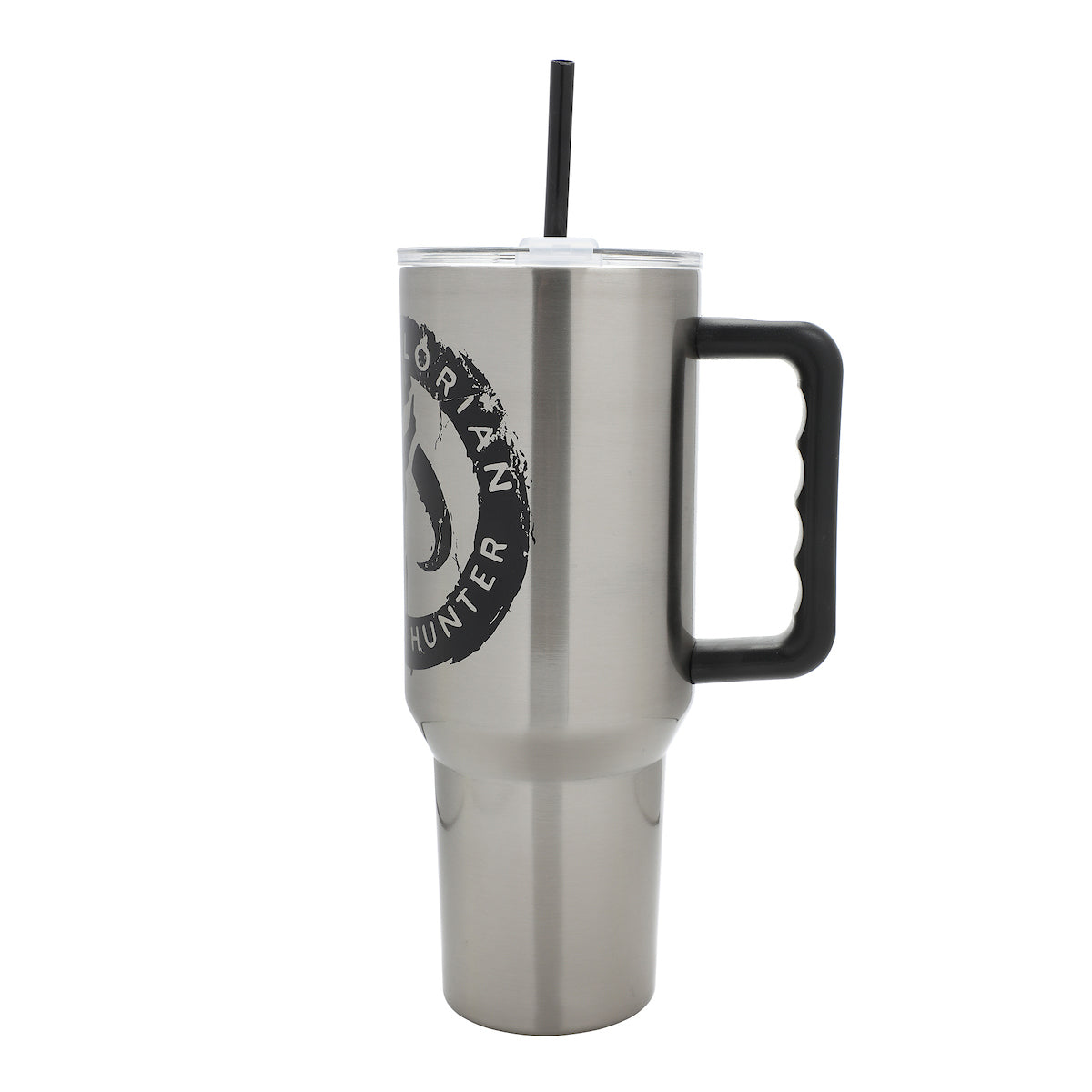 Star Wars Mandalorian Mythosaur Skull 40 Oz Silver Stainless Steel Tumbler with Leak-Proof Lid & Easy Carry Handle Vacuum Insulated for Travel or Home