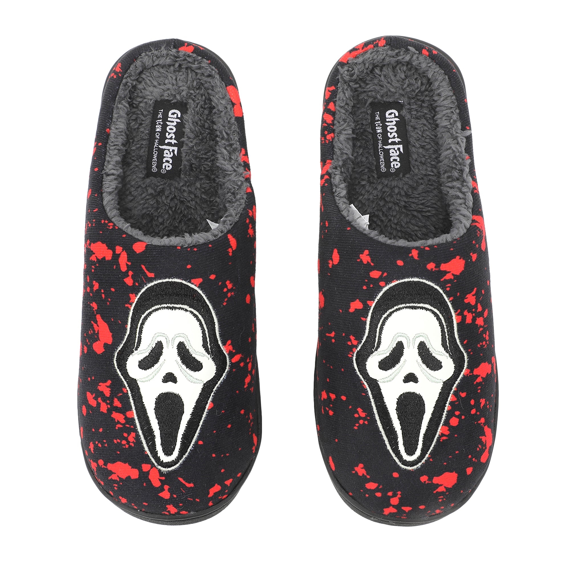 Ghostface Mask & Blood Splatter Adult Black Scuffs