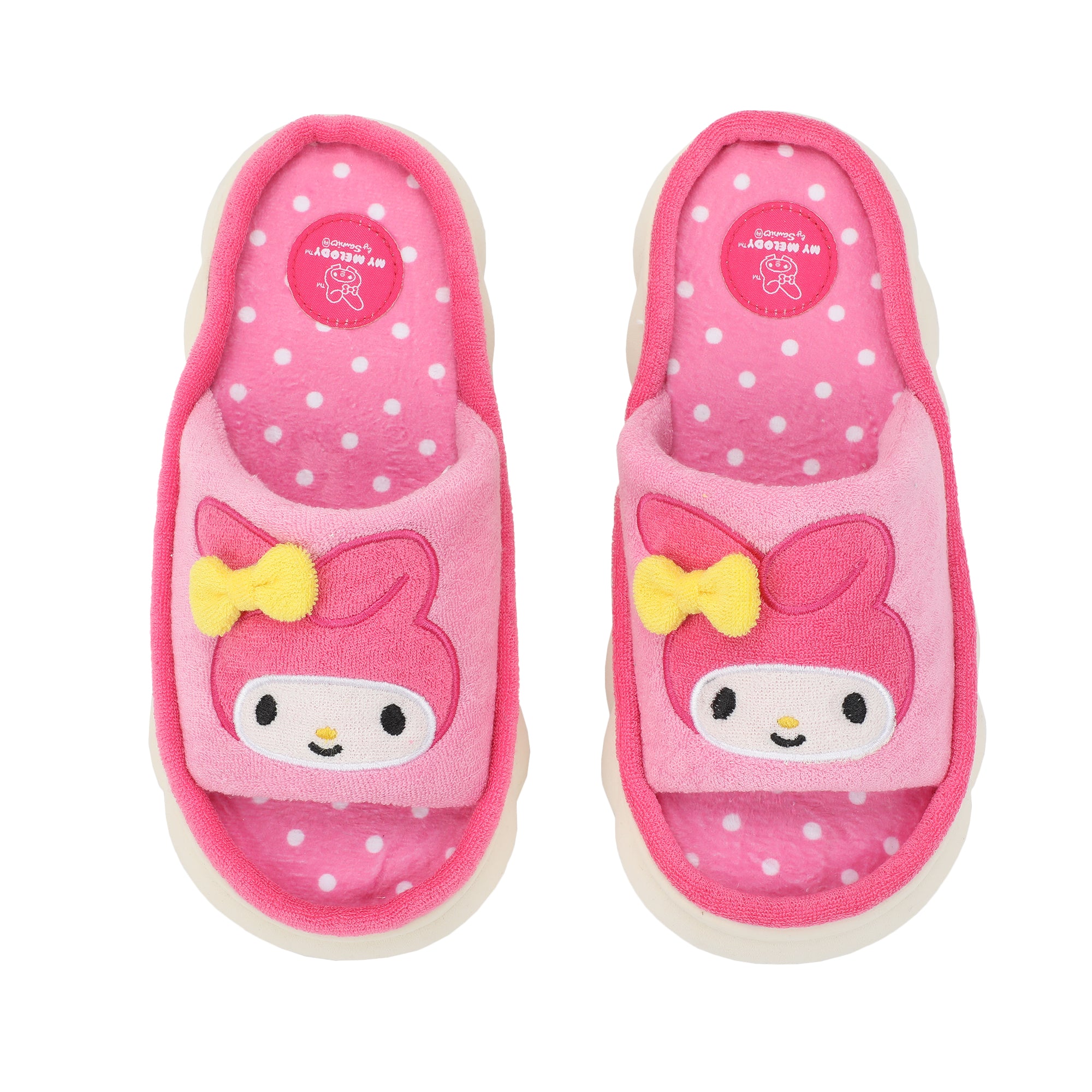 My Melody 3D Character Face Art Women's Pink Open-Toed Slide Slippers