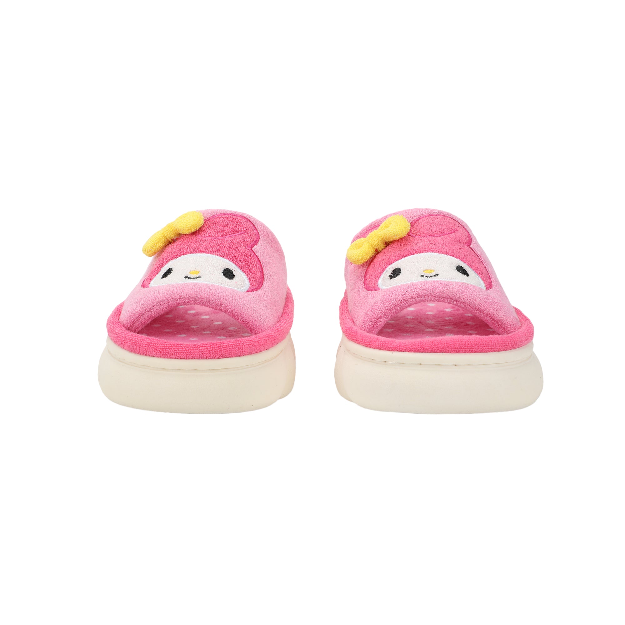 My Melody 3D Character Face Art Women's Pink Open-Toed Slide Slippers