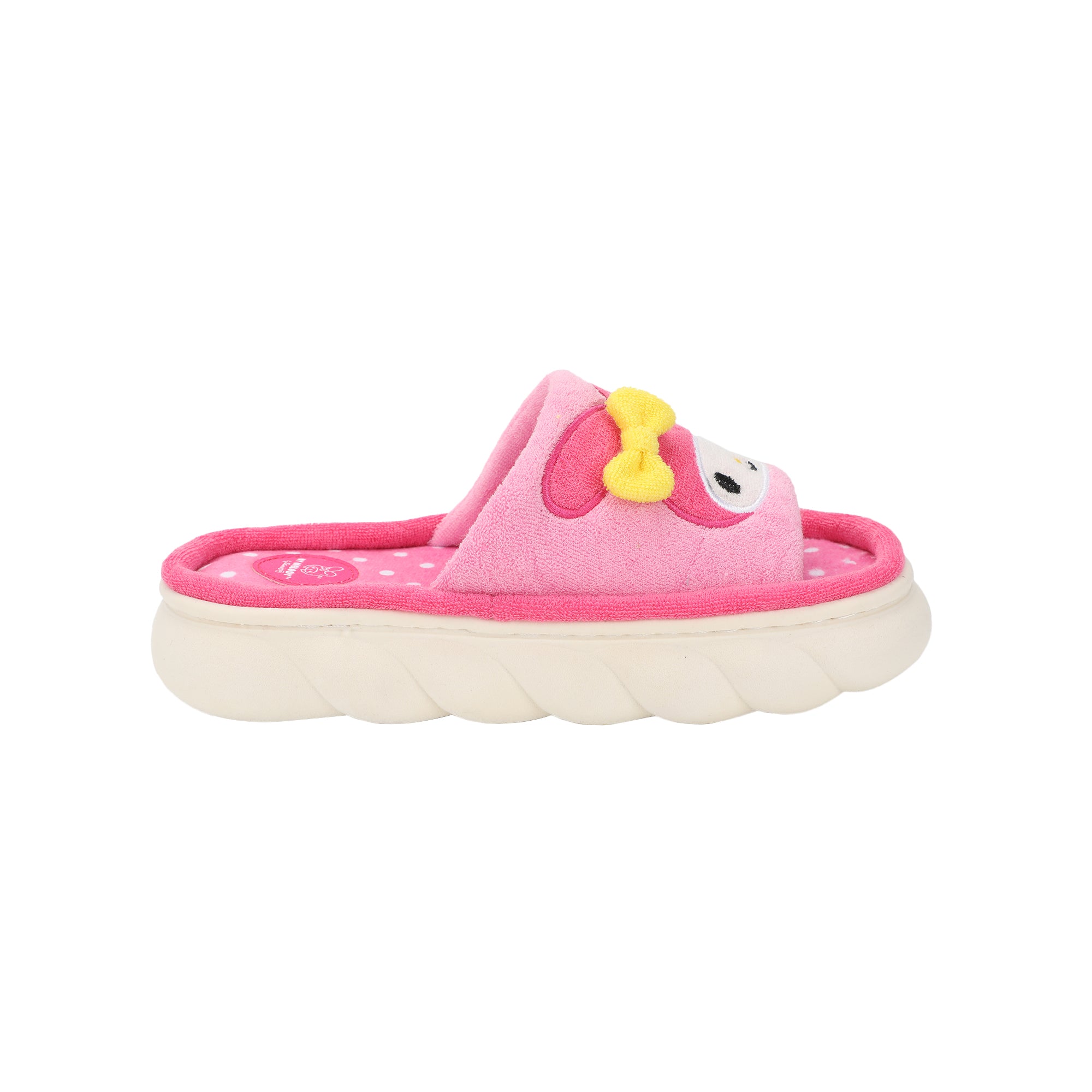 My Melody 3D Character Face Art Women's Pink Open-Toed Slide Slippers
