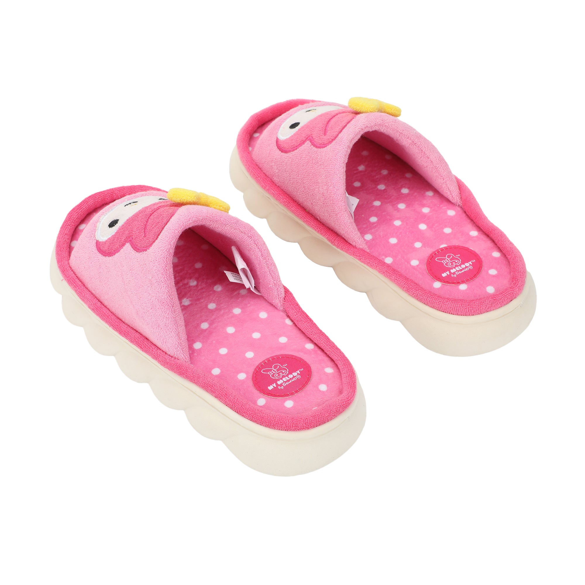 My Melody 3D Character Face Art Women's Pink Open-Toed Slide Slippers