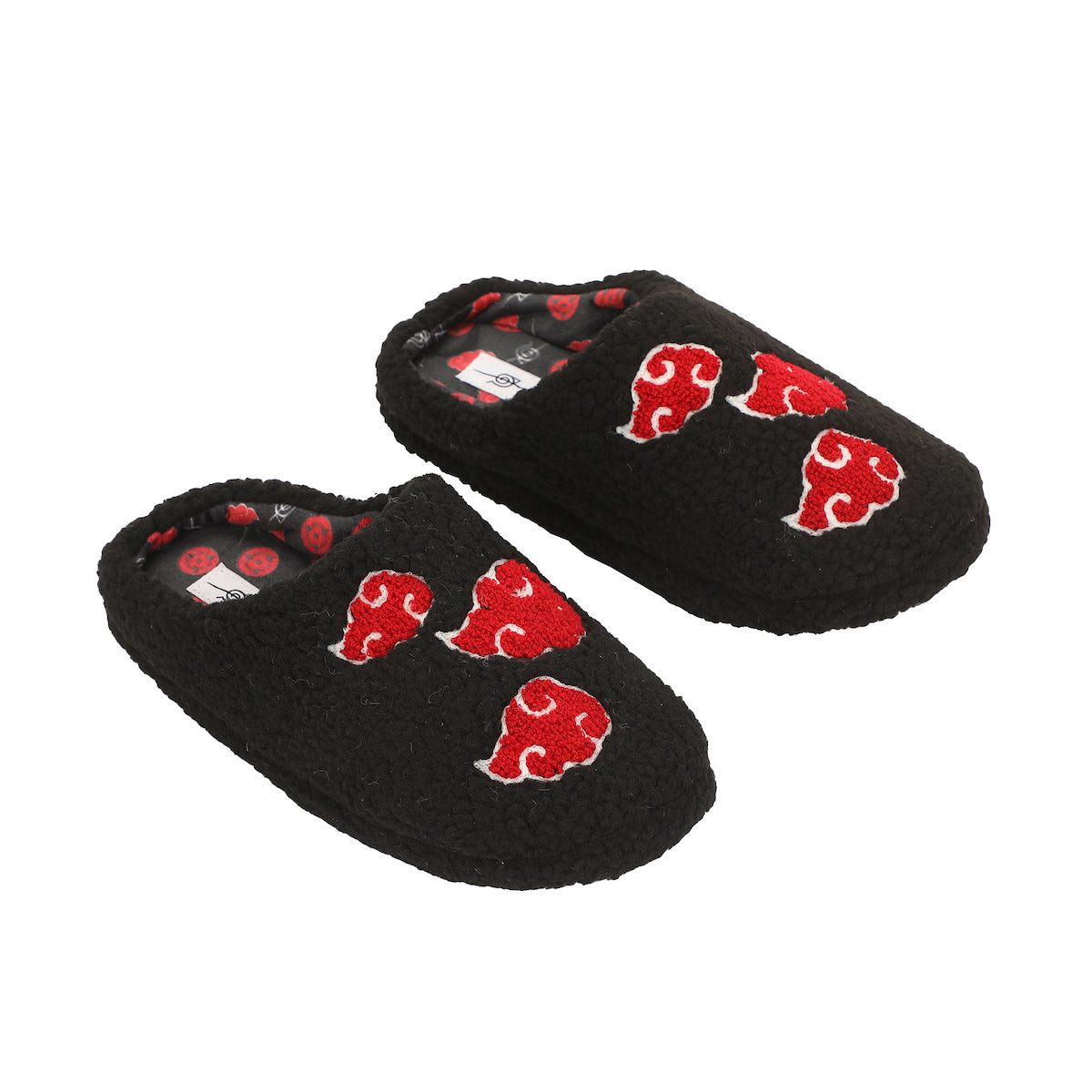 Naruto Akatsuki Patch Logo Women's Black Scuff Slippers