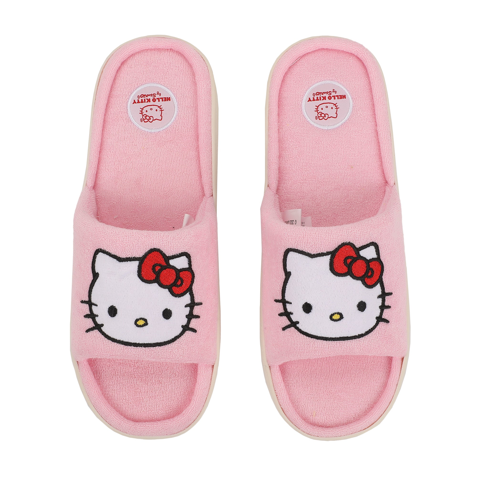 Hello Kitty Character Head Patch Men's Open Toe Slipper