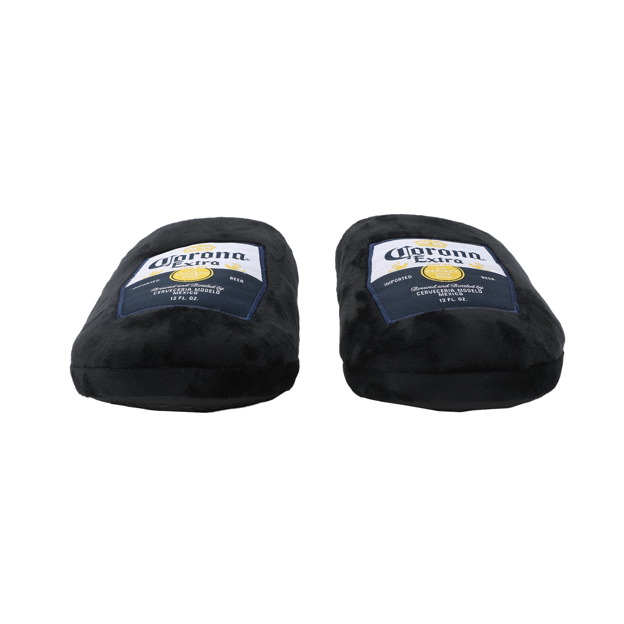Corona Beer Labels Men's Black Scuff Slippers
