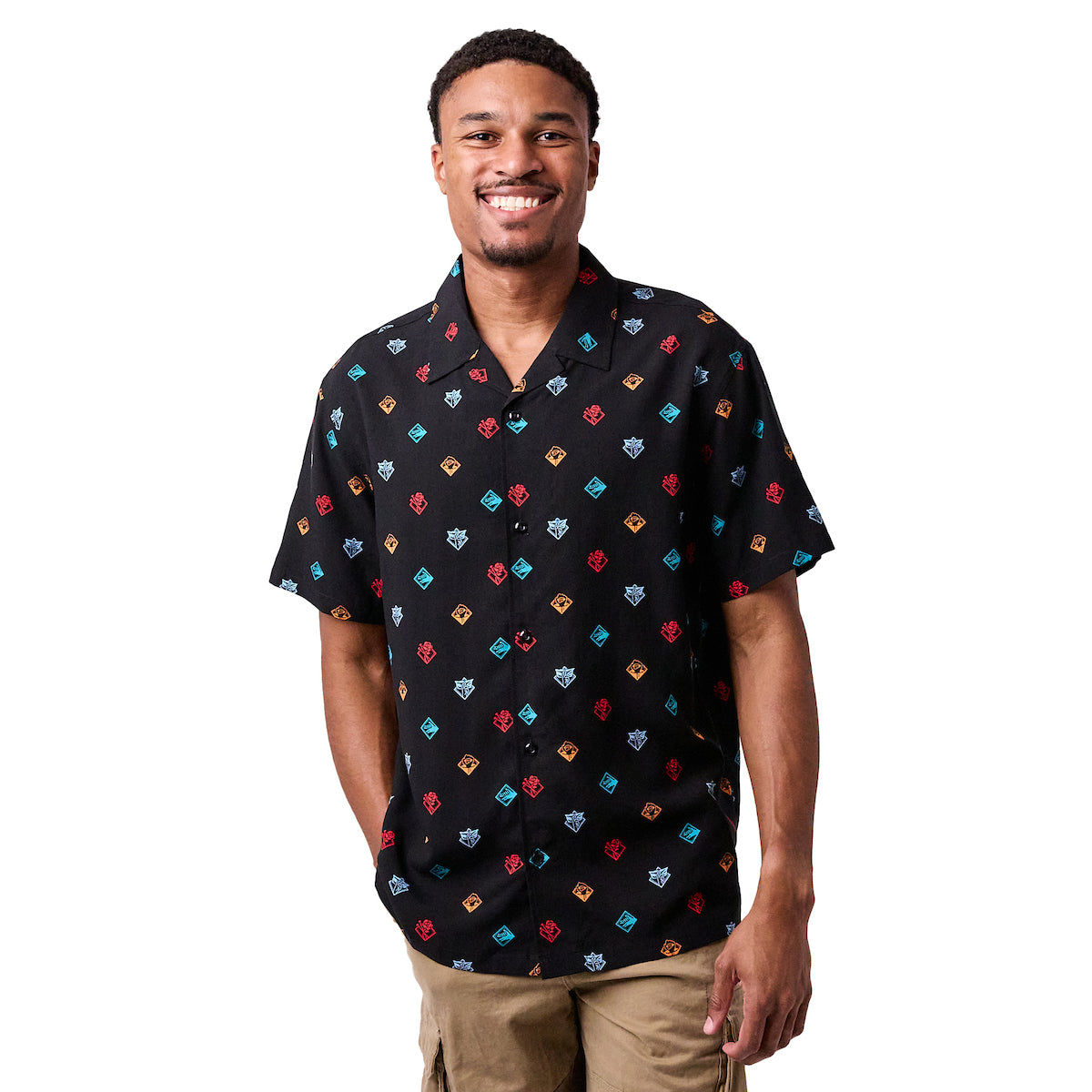 Jujutsu Kaisen All-Over Print Adult Collared Button-Up Short Sleeve Shirt