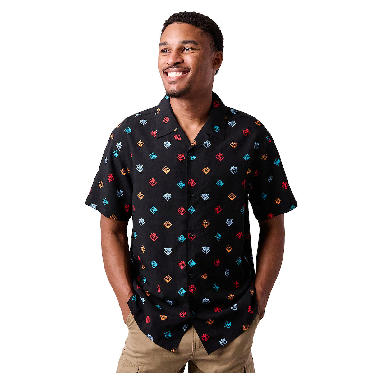 Jujutsu Kaisen All-Over Print Adult Collared Button-Up Short Sleeve Shirt