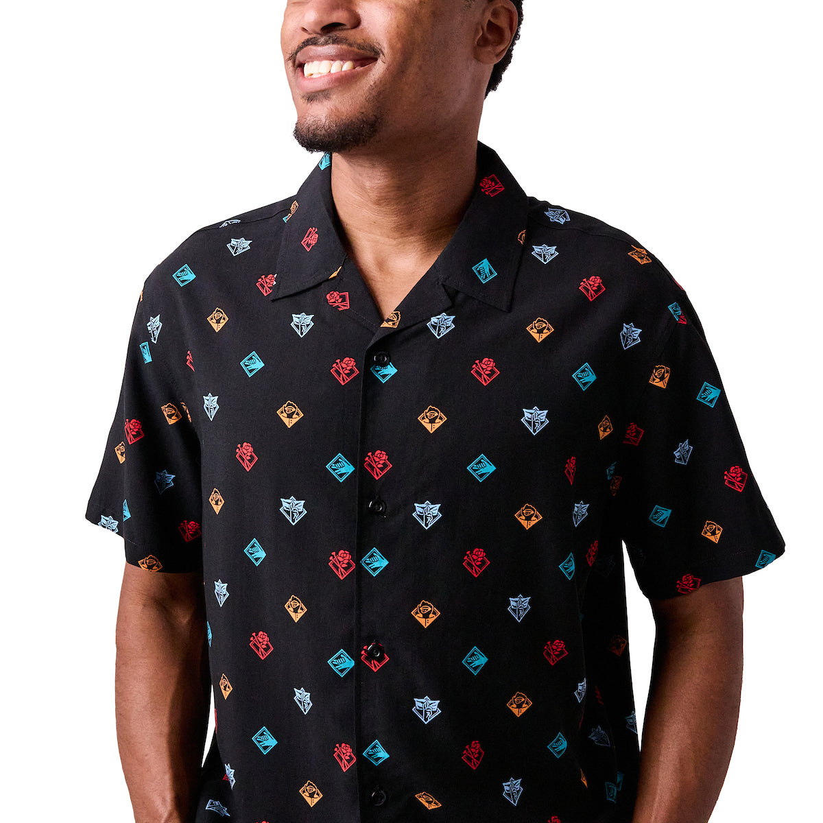 Jujutsu Kaisen All-Over Print Adult Collared Button-Up Short Sleeve Shirt