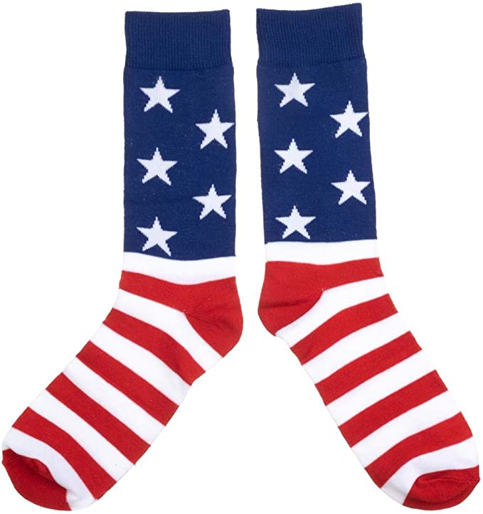 Americana Crew Socks (3-Pack Box Set)-OSFA
