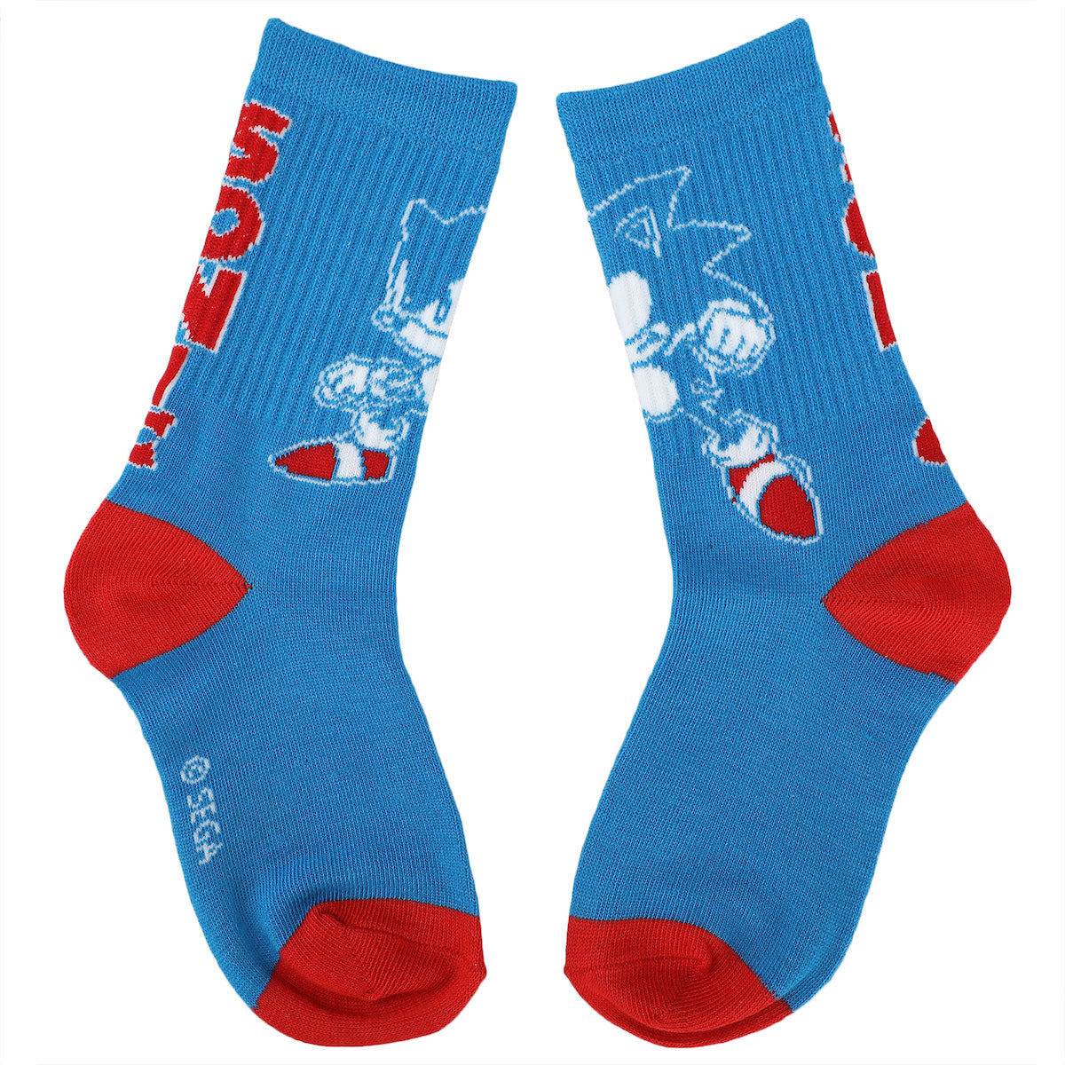 Sonic The Hedgehog Character Casual Crew Socks for Boys 3-Pack