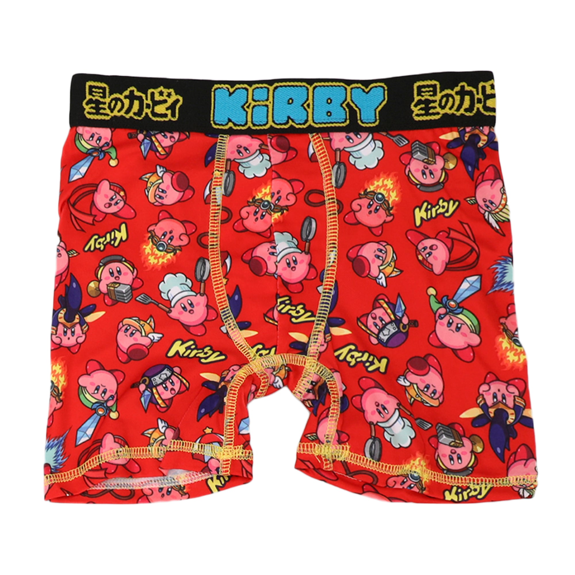 Kirby Characters & Power Ups 4-Pack Boy's Boxer Briefs