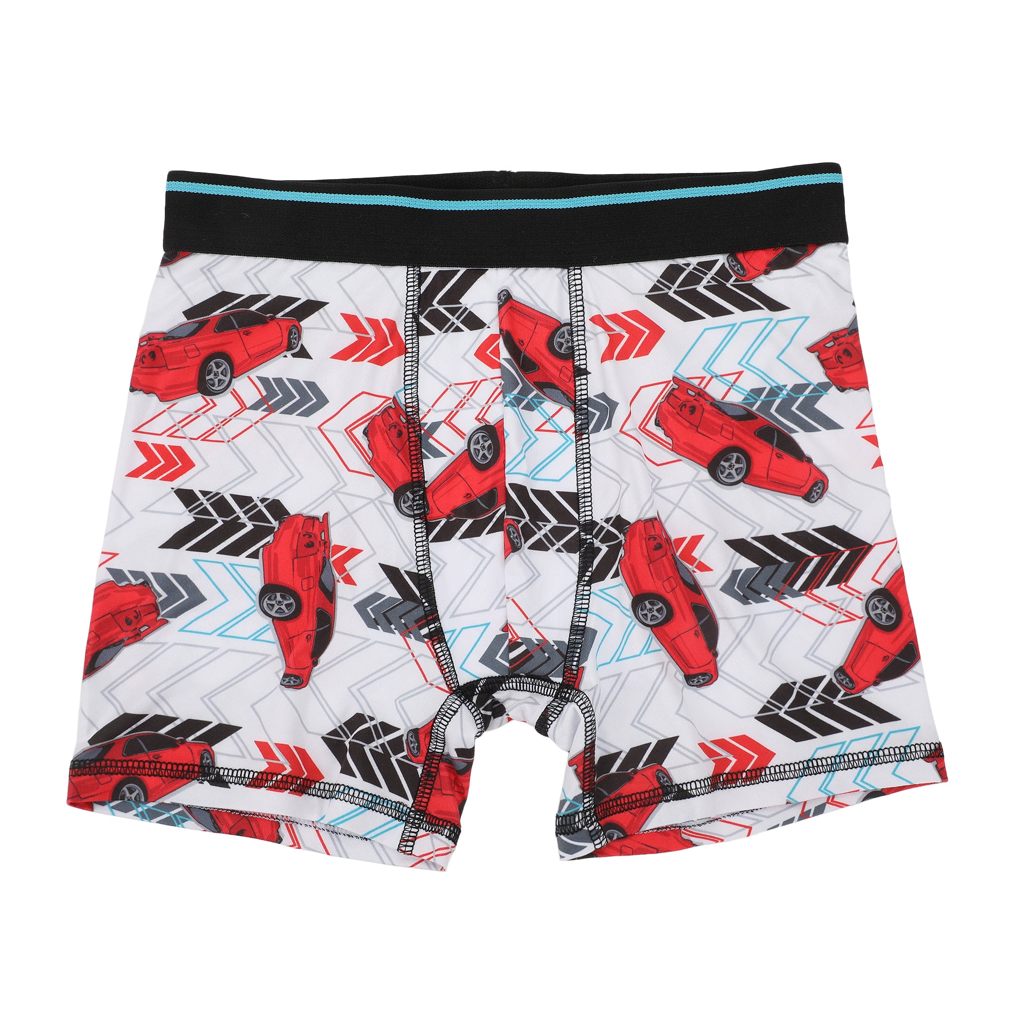 FUNFARE Underwear Racing Boy's 5-Pack Boxer Briefs