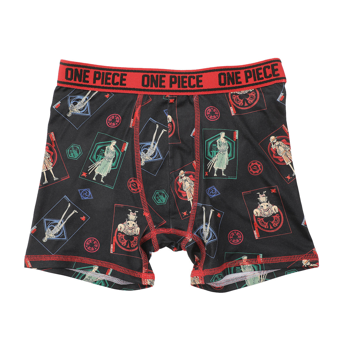 One Piece Characters & Icons All-Over Print Boy's 5-Pack Boxer Briefs