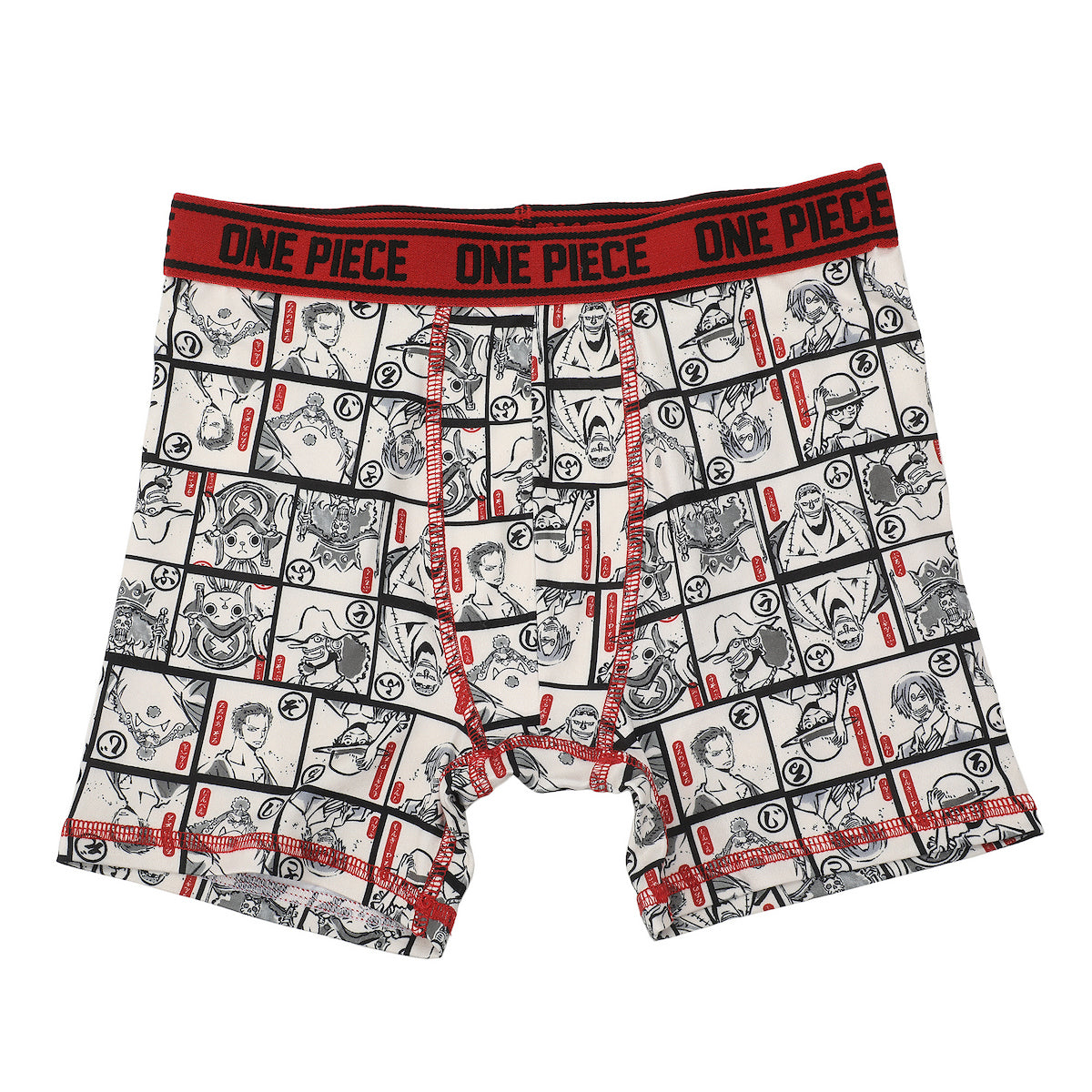 One Piece Characters & Icons All-Over Print Boy's 5-Pack Boxer Briefs