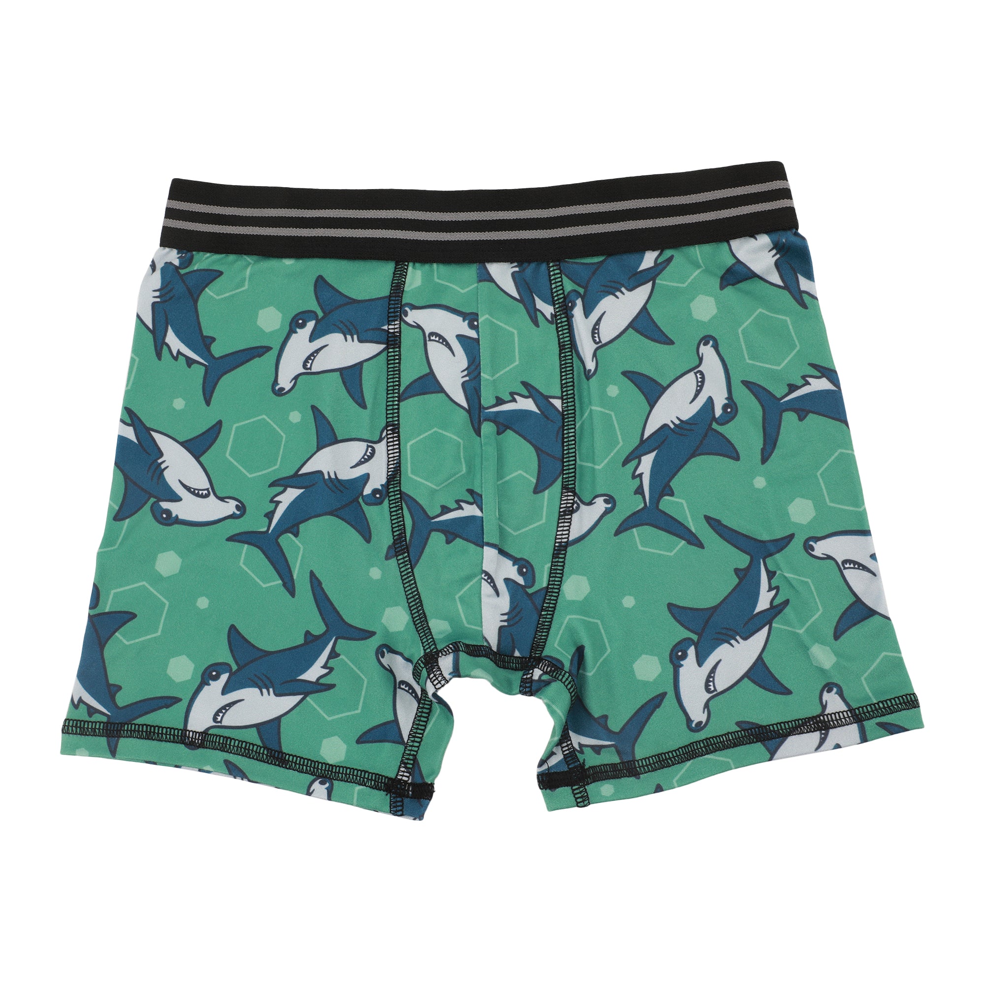 FUNFARE Underwear Sharks All-Over Prints Boys' Boxer Briefs Multipack (5 Pack)