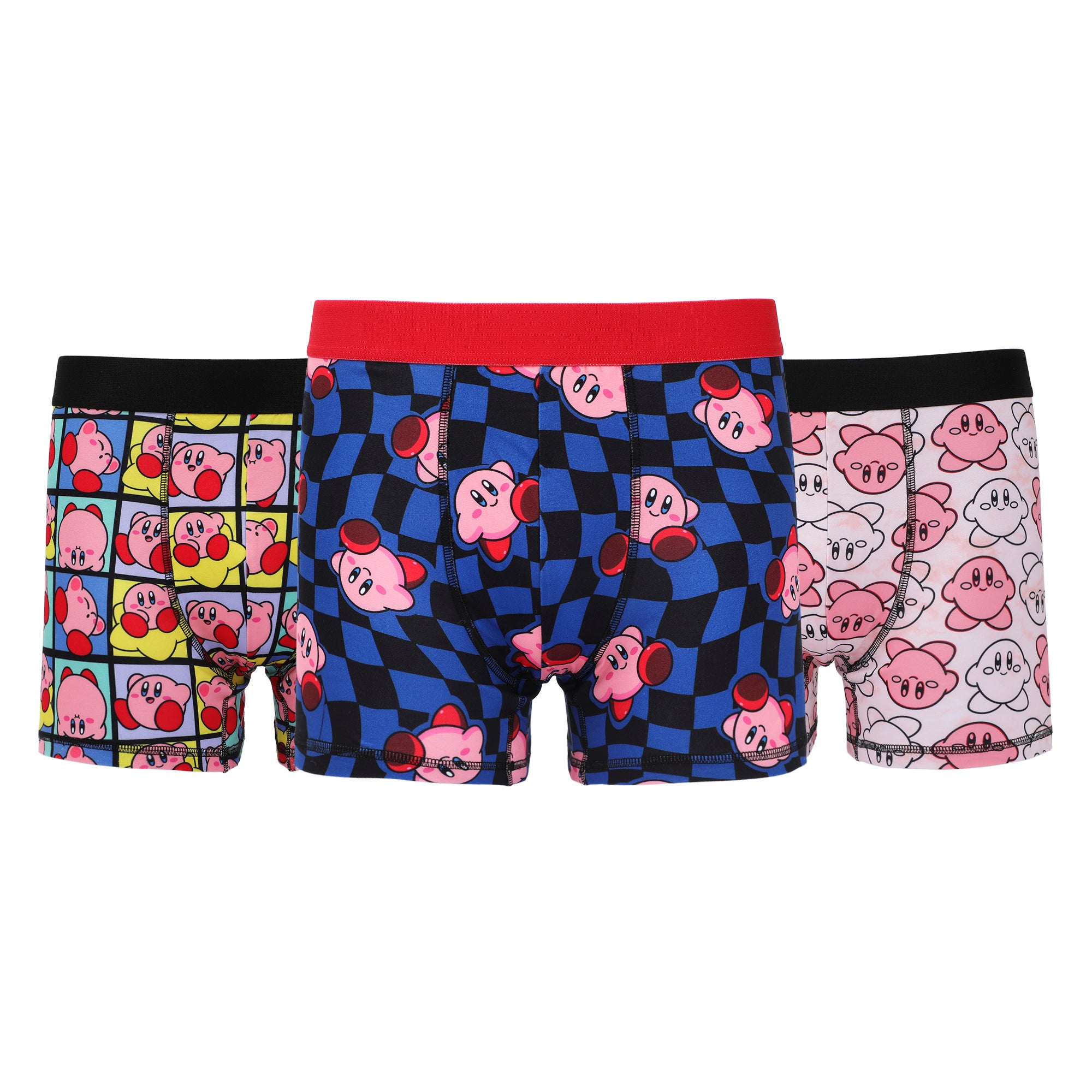 Kirby Character Prints Men’s 3-Pack Boxer Briefs