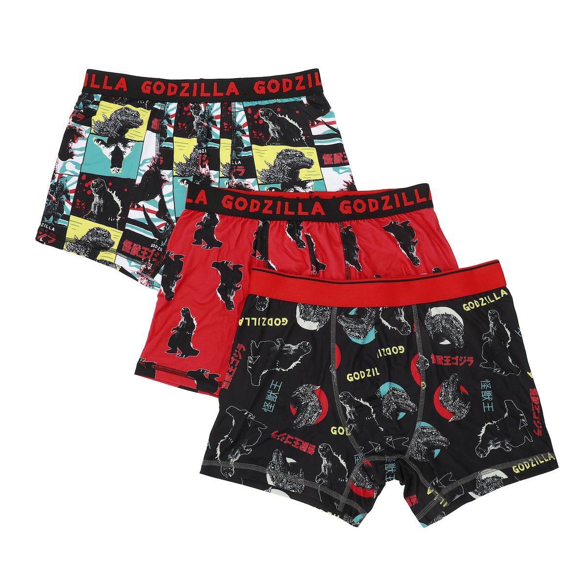Godzilla King Of Monsters Men's 3-Pack Boxer Briefs