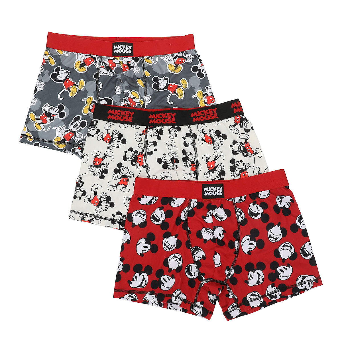 Disney Mickey Mouse Men's 3-Pack Boxer Briefs