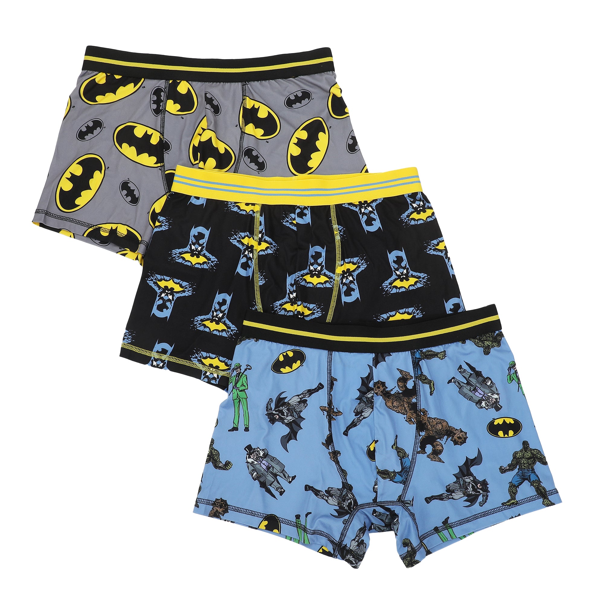 Men's Adult Batman Boxer Brief Underwear 3-Pack