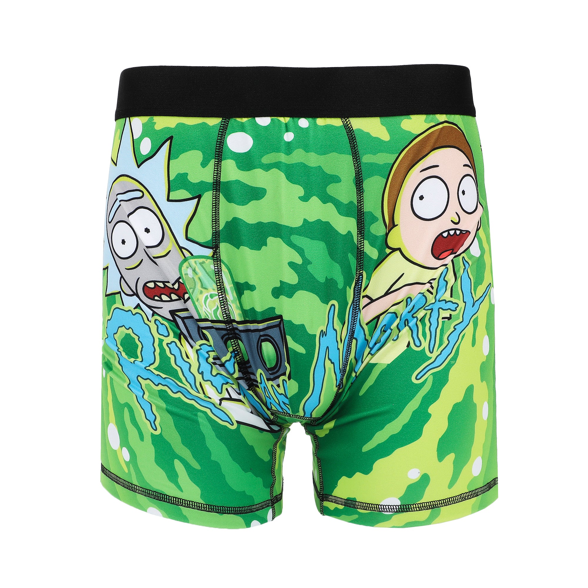 Rick & Morty Portal Art Men's Green Boxer Briefs
